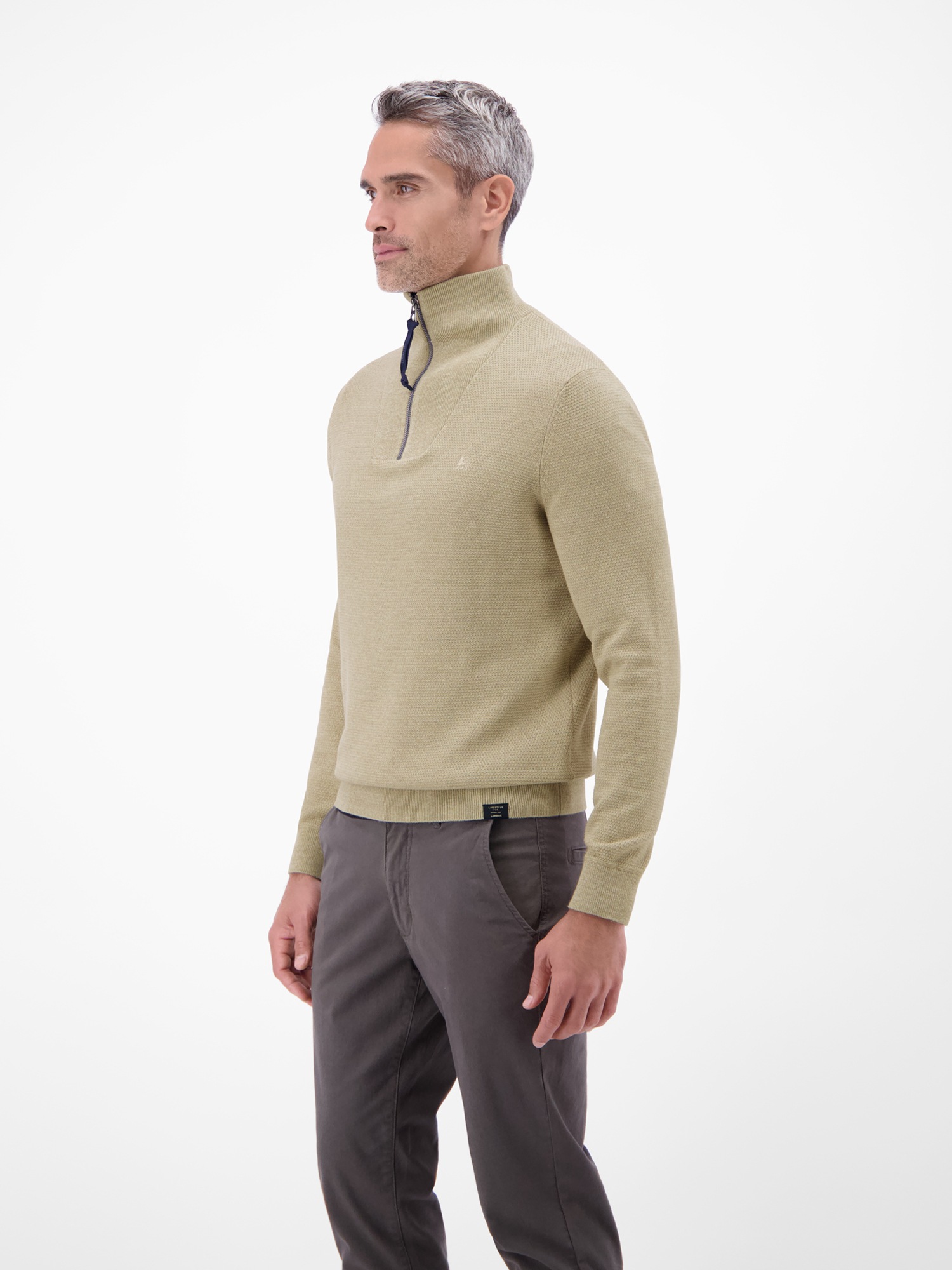 LERROS Strickpullover »Herren Stricktroyer in Twist-Struktur«