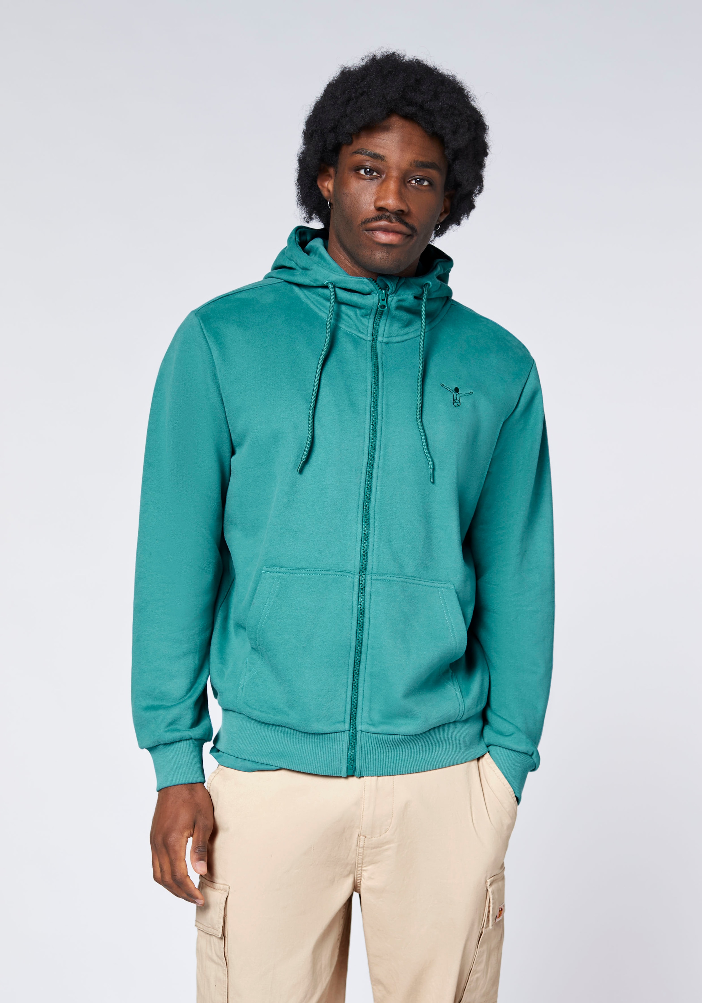 Chiemsee Kapuzensweatshirt , - mit gro&szlig;em, tonalen Rubberprint auf dem R&uuml;cken<br/>
