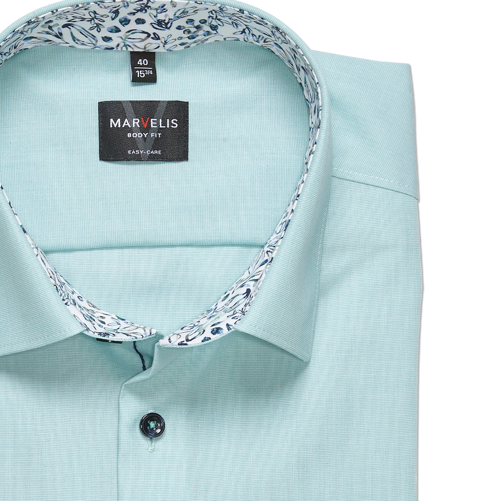 MARVELIS Langarmhemd Businesshemd, New York Kentkragen, bügelleicht