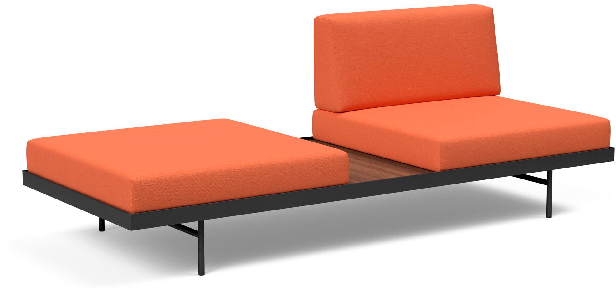 INNOVATION LIVING ™ Relaxliege »Puri Designcouch, innovativ und elegant, Solitärmöbel, Daybed«, Daybed mit integrierter Holzablage, hoher Sitz- und Liegekomfort