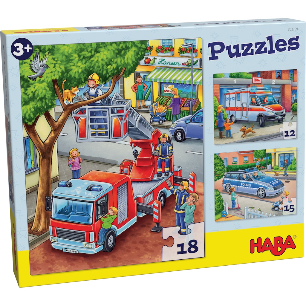 Haba Puzzle »Polizei, Feuerwehr & Co.«