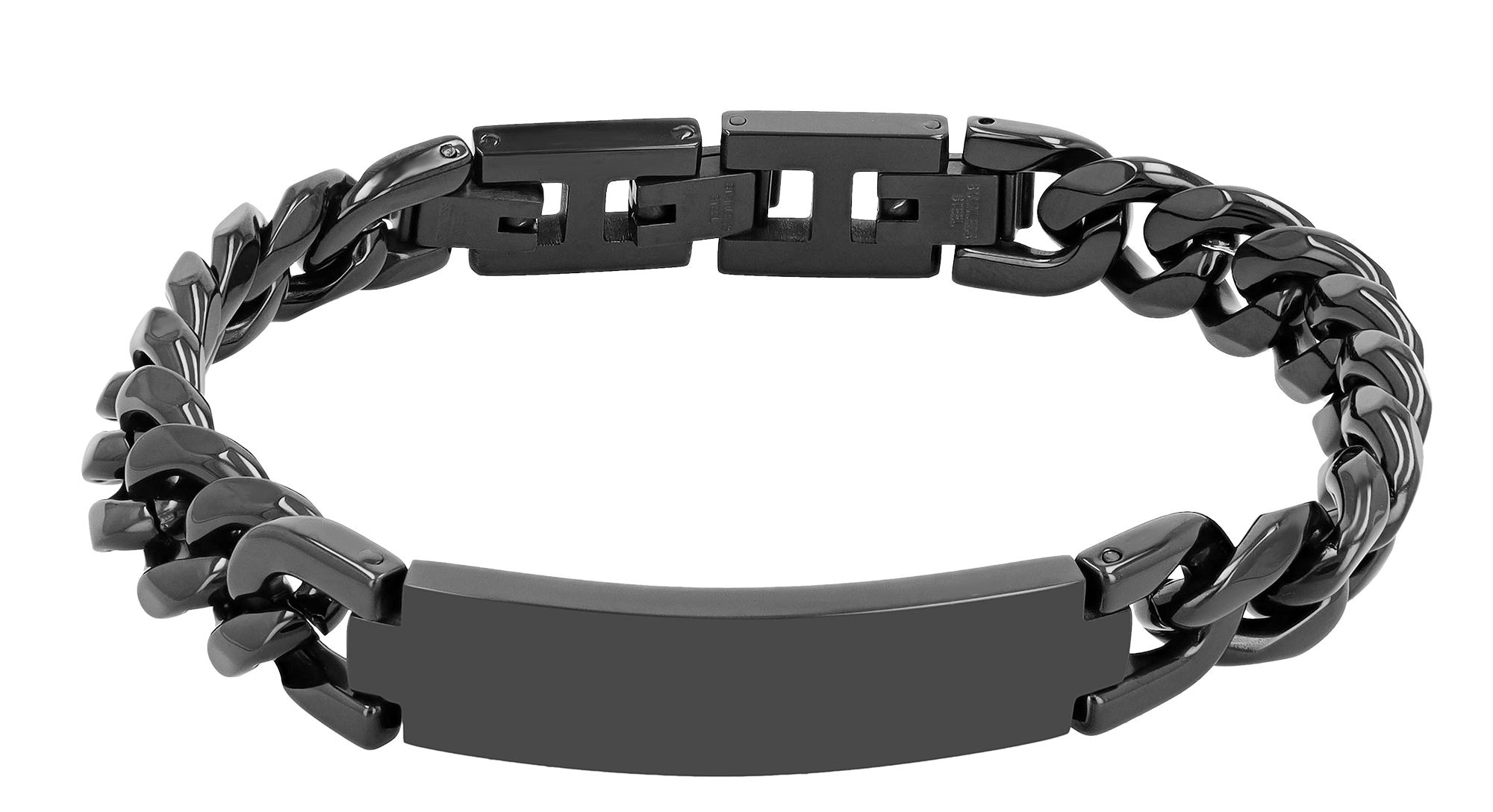 Adelia´s Panzerarmband »Unisex Armband ¿ Panzerarmband aus Edelstahl 21 cm«