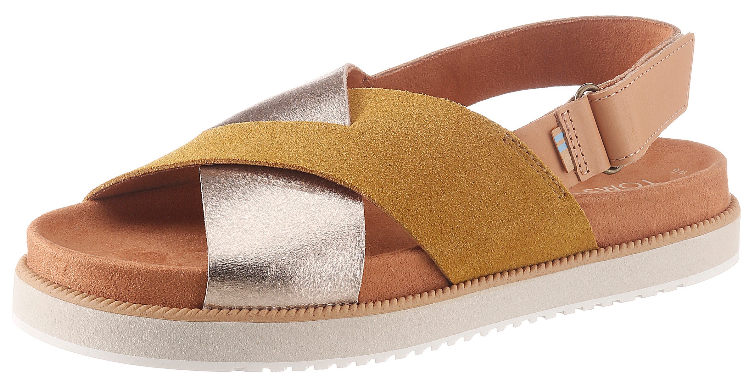TOMS Plateausandale, in sommerlicher Farbpalette