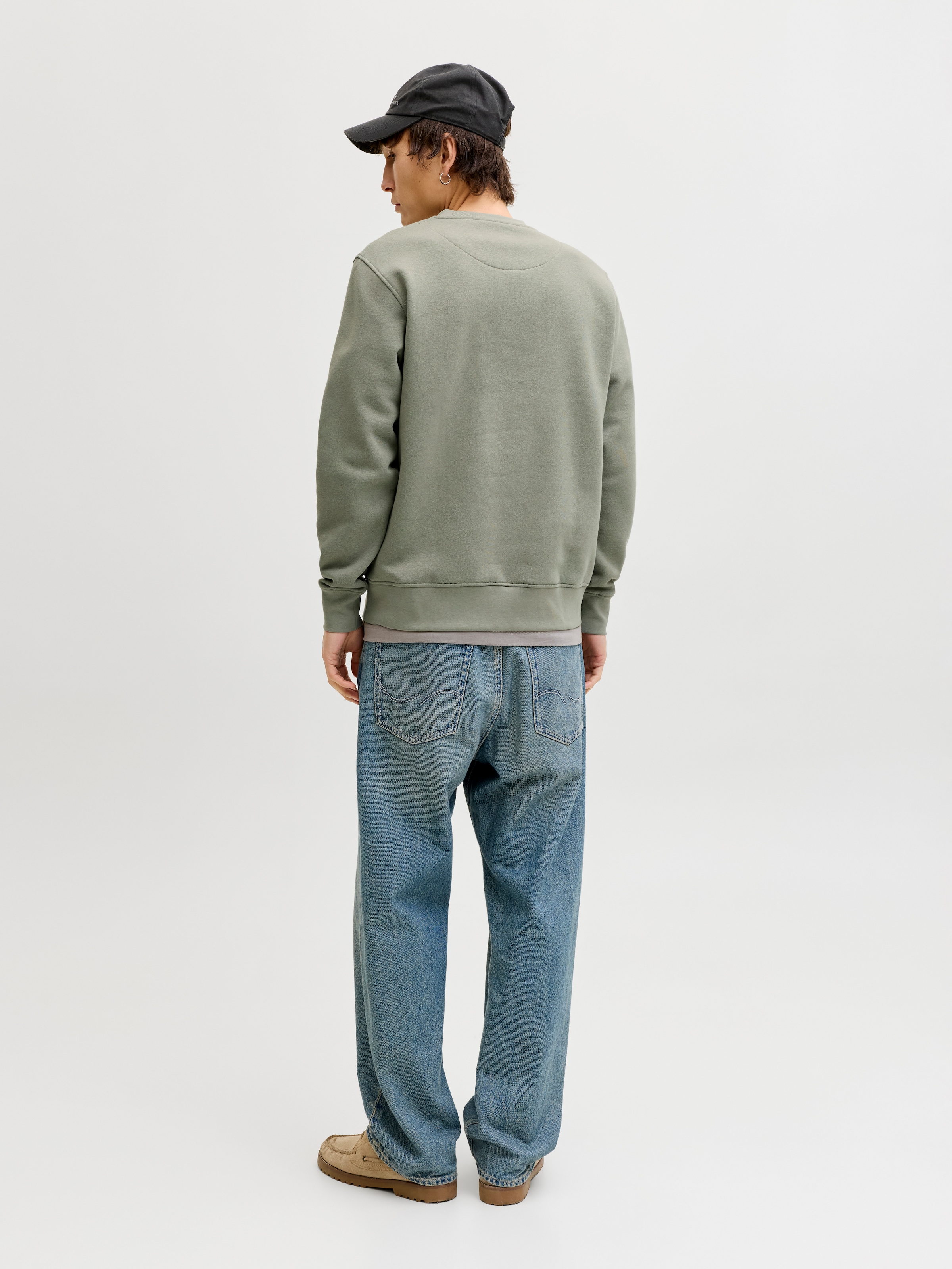 Jack & Jones Sweatshirt »JJEBRADLEY SWEAT CREW 2PK MP«, 2 tlg. Materialmix, relaxed fit
