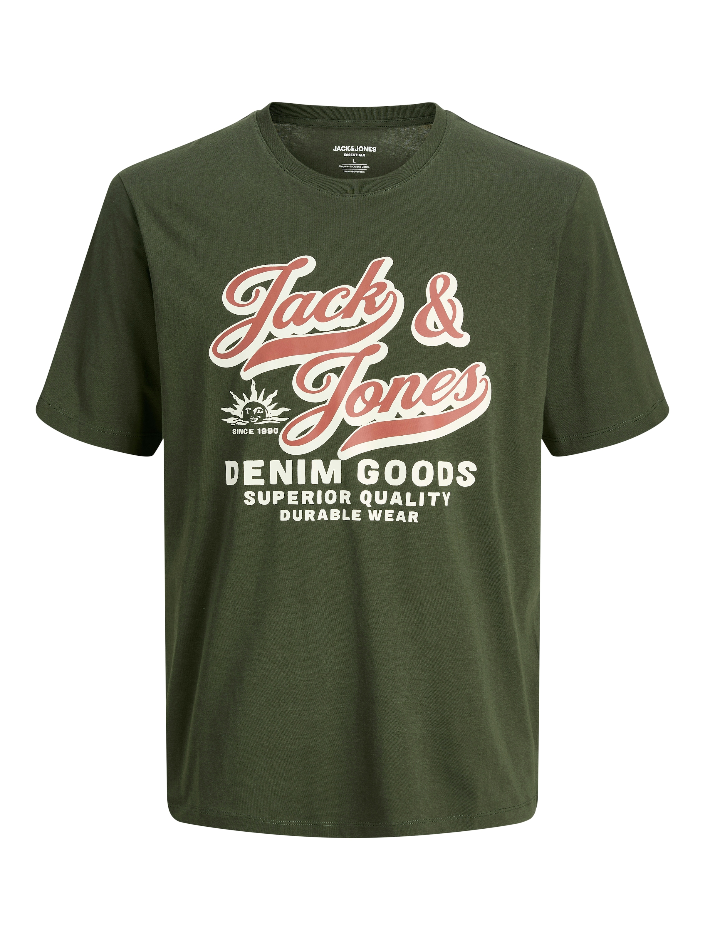 Jack & Jones Rundhalsshirt »JJELOGO TEE SS O-NECK 2 COL AW25 SN«