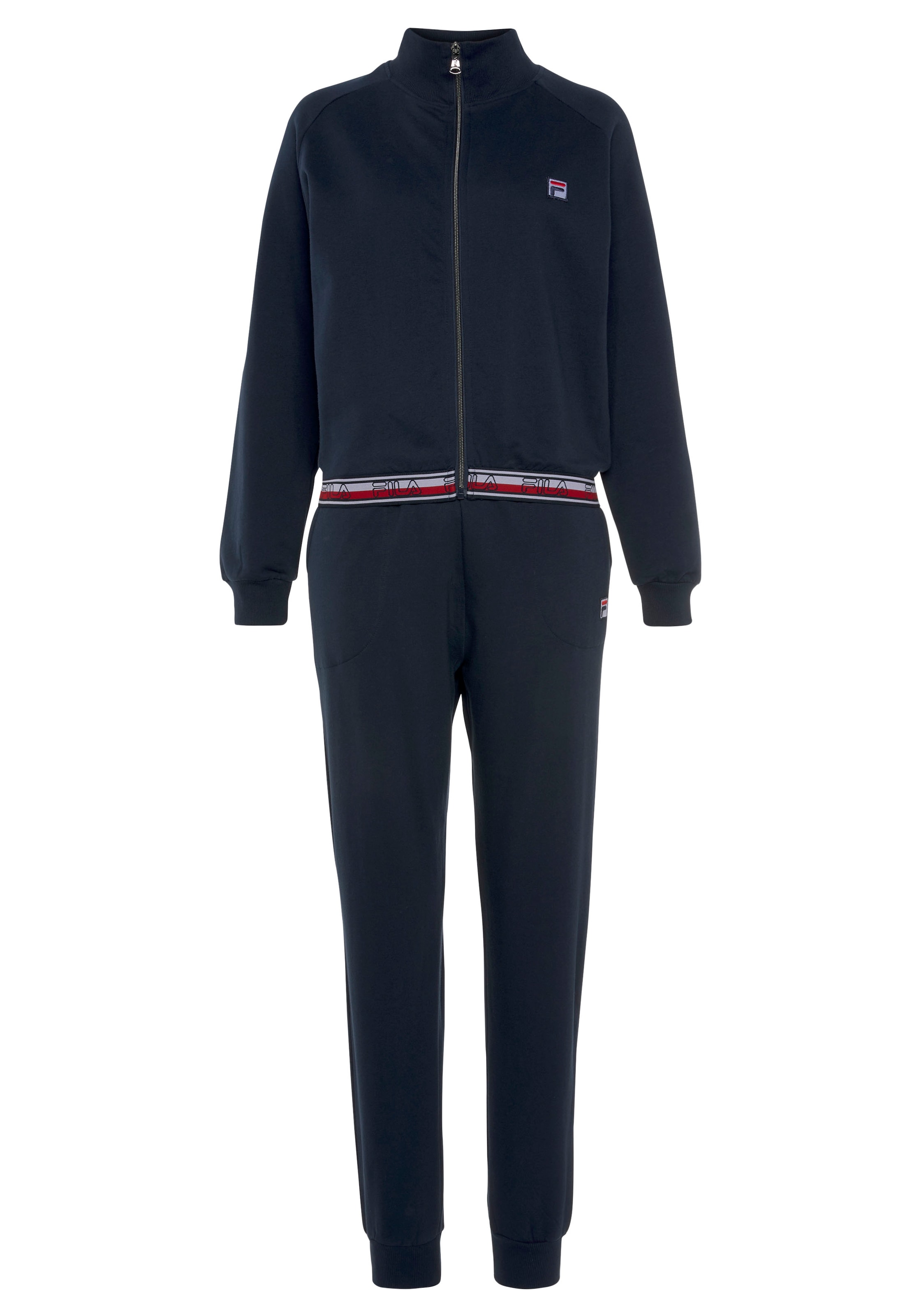 Fila Pyjama, (Set, 2 im mit Online OTTO Shop Kontrastfarben tlg.), Details in