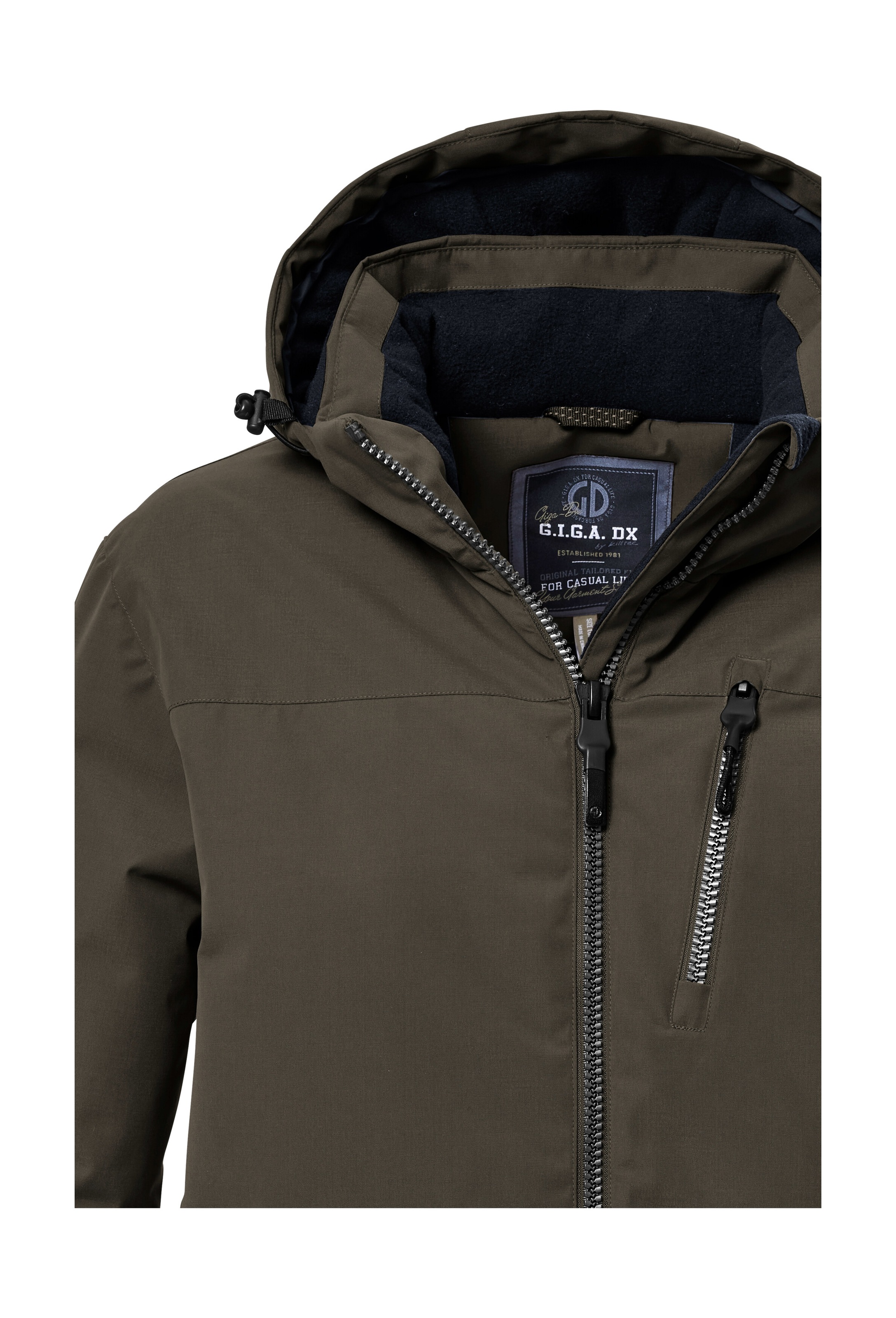G.I.G.A. DX by killtec Funktionsjacke »GW 64 MN JCKT«, Wasserfeste, atmungsaktive Winterjacke mit verstellbarer Kapuze