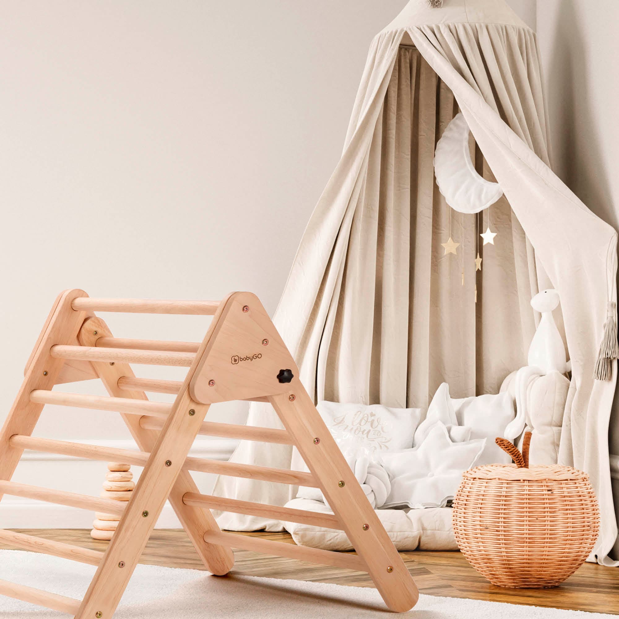 BabyGo Klettergerüst »Woodland 2 Kletterdreieck«, aus Holz