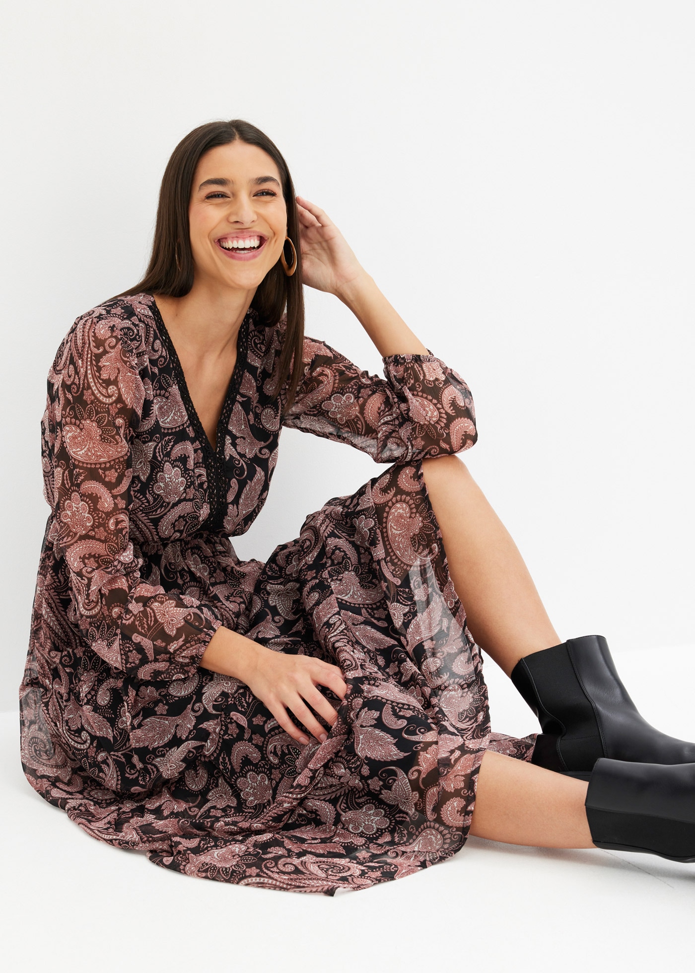 bonprix Maxikleid »Maxikleid« Maxikleid