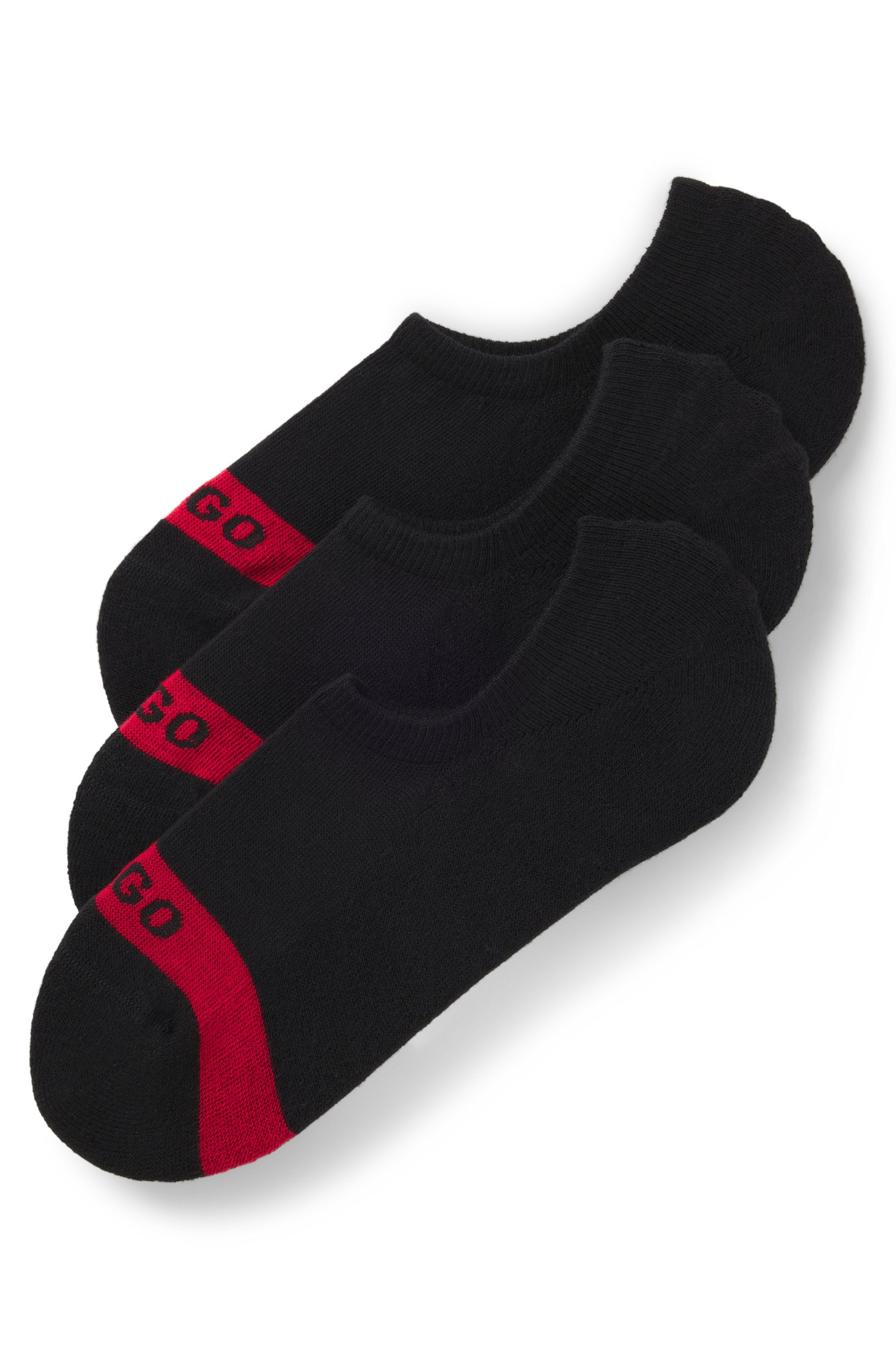 HUGO Underwear Businesssocken »3P LC PLUSH TAPE CC« Packung, 3er, 3 Stk. tlg. mit HUGO Logostickerei auf rotem Farbstreifen