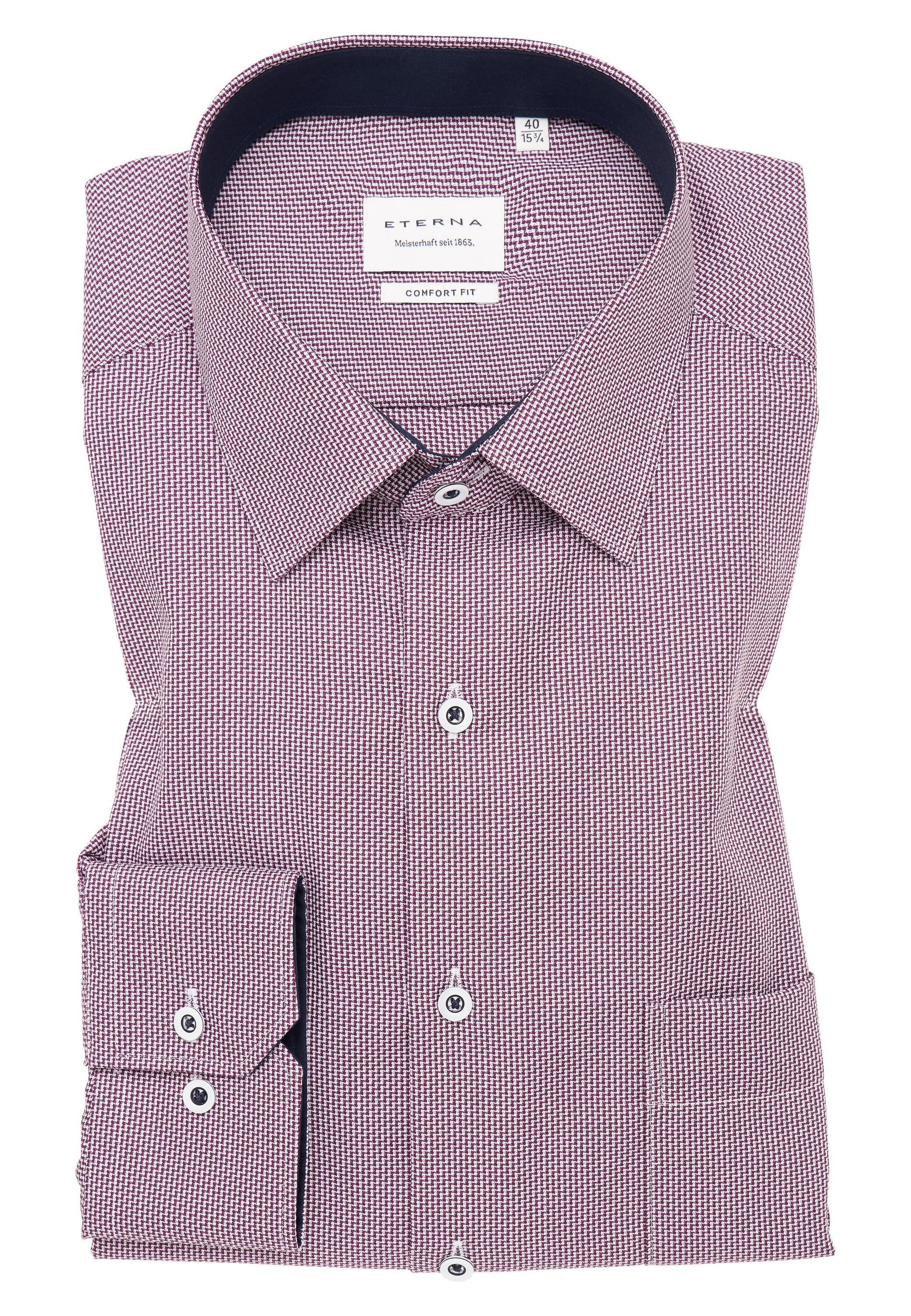 Eterna Langarmhemd »COMFORT FIT«, NON IRON (bügelfrei)