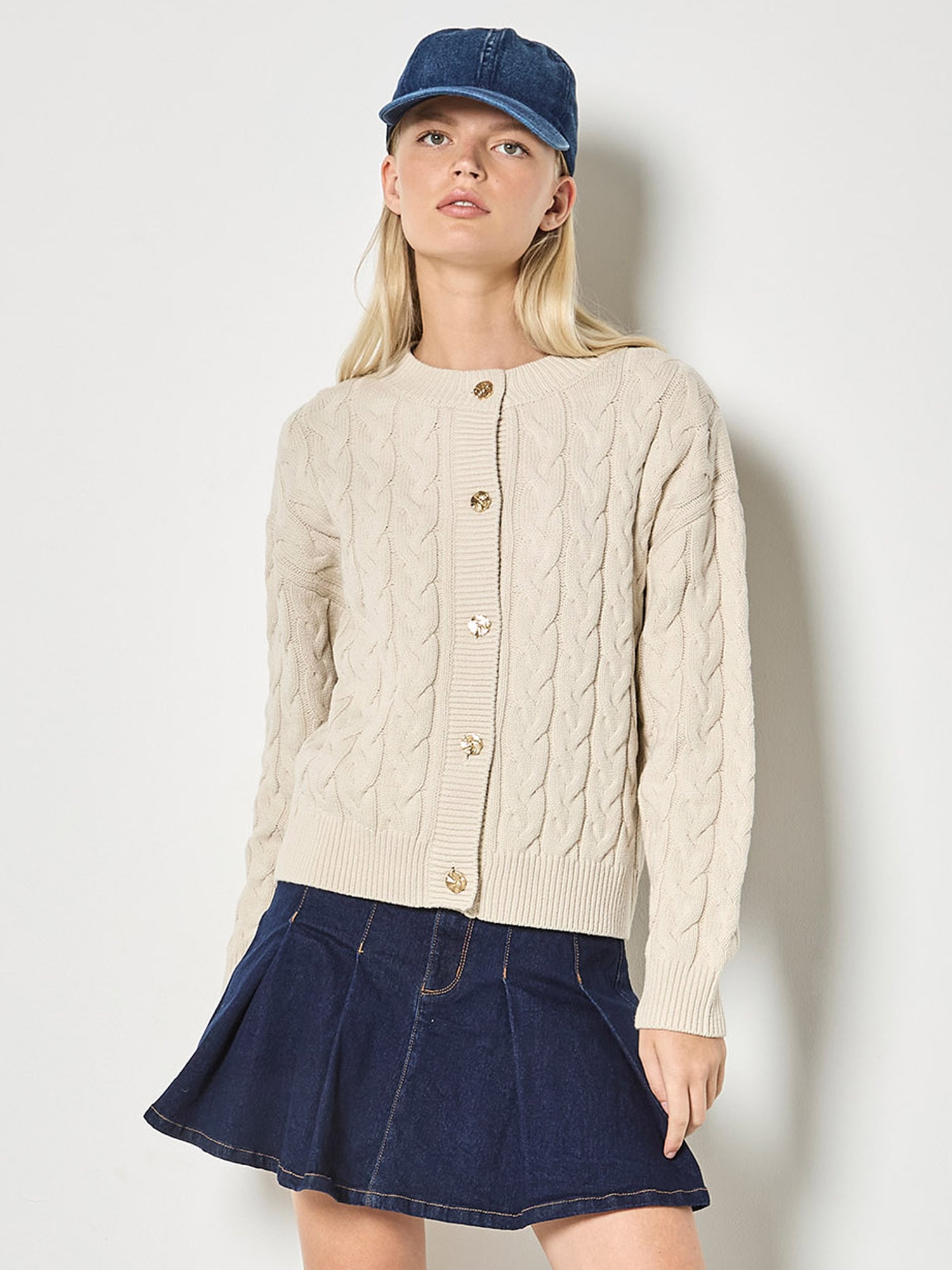 Apricot Cardigan »Strickjacke« und Zopfmuster