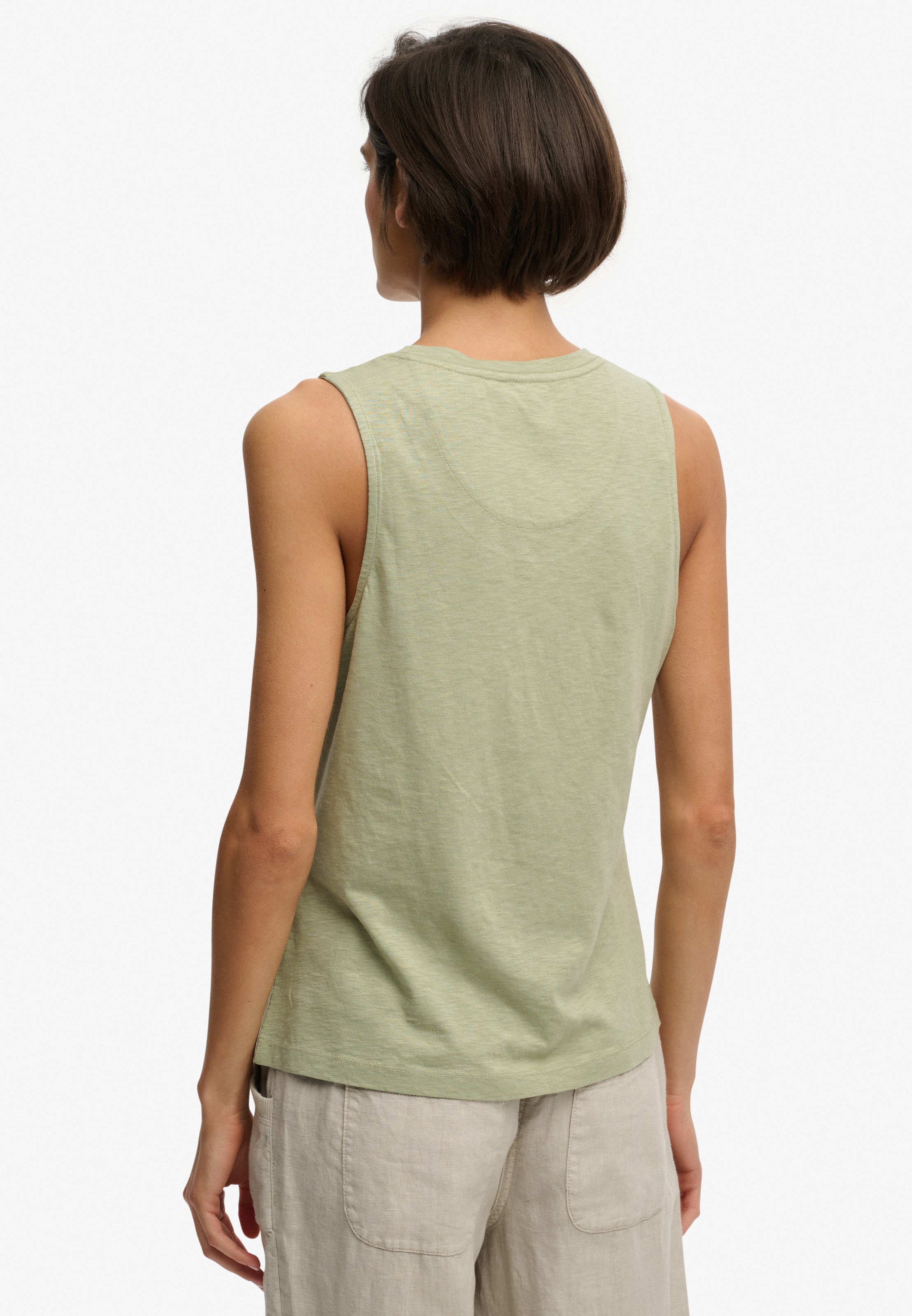 Superdry Tanktop »SCOOP NECK TANK« Baumwollmischung, regular fit