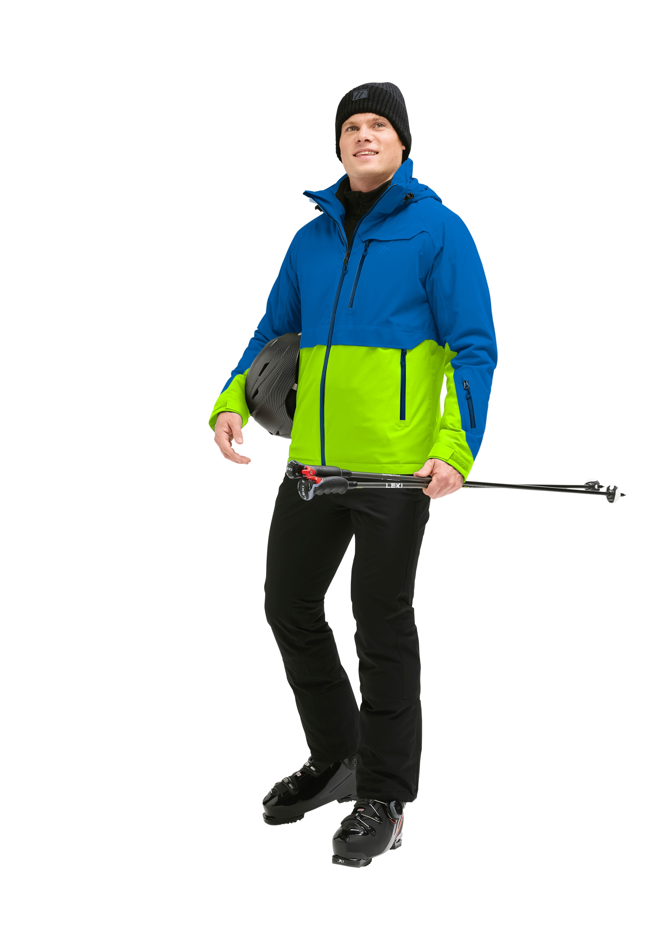 Maier Sports Skijacke »Lipno« Herren Winterjacke wasserdicht, mit RV-Taschen und abnehmbarer Kapuze