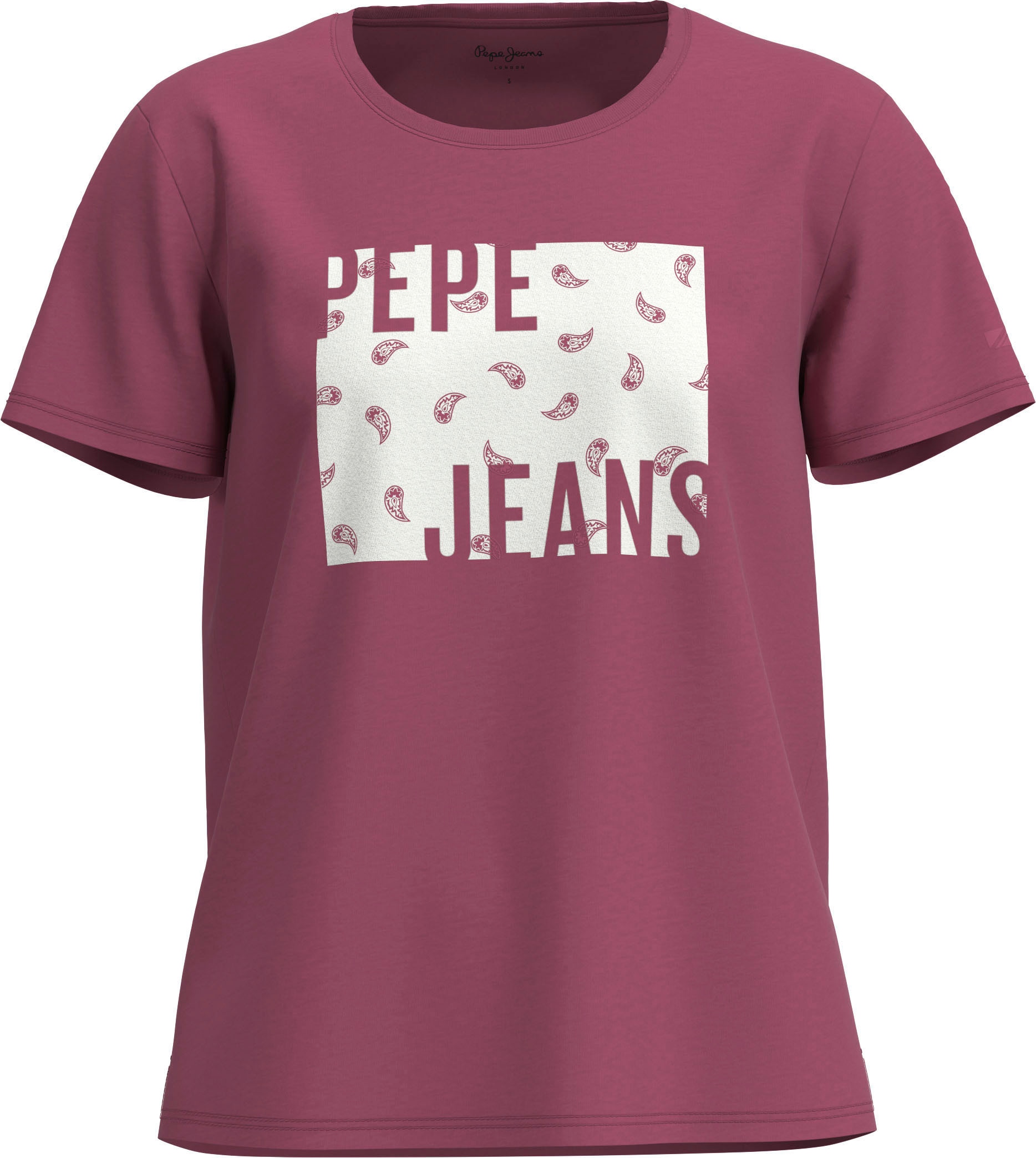 OTTO kaufen Online mit Rundhalsshirt »LUCIE«, Kontrastprint Jeans Pepe Shop im