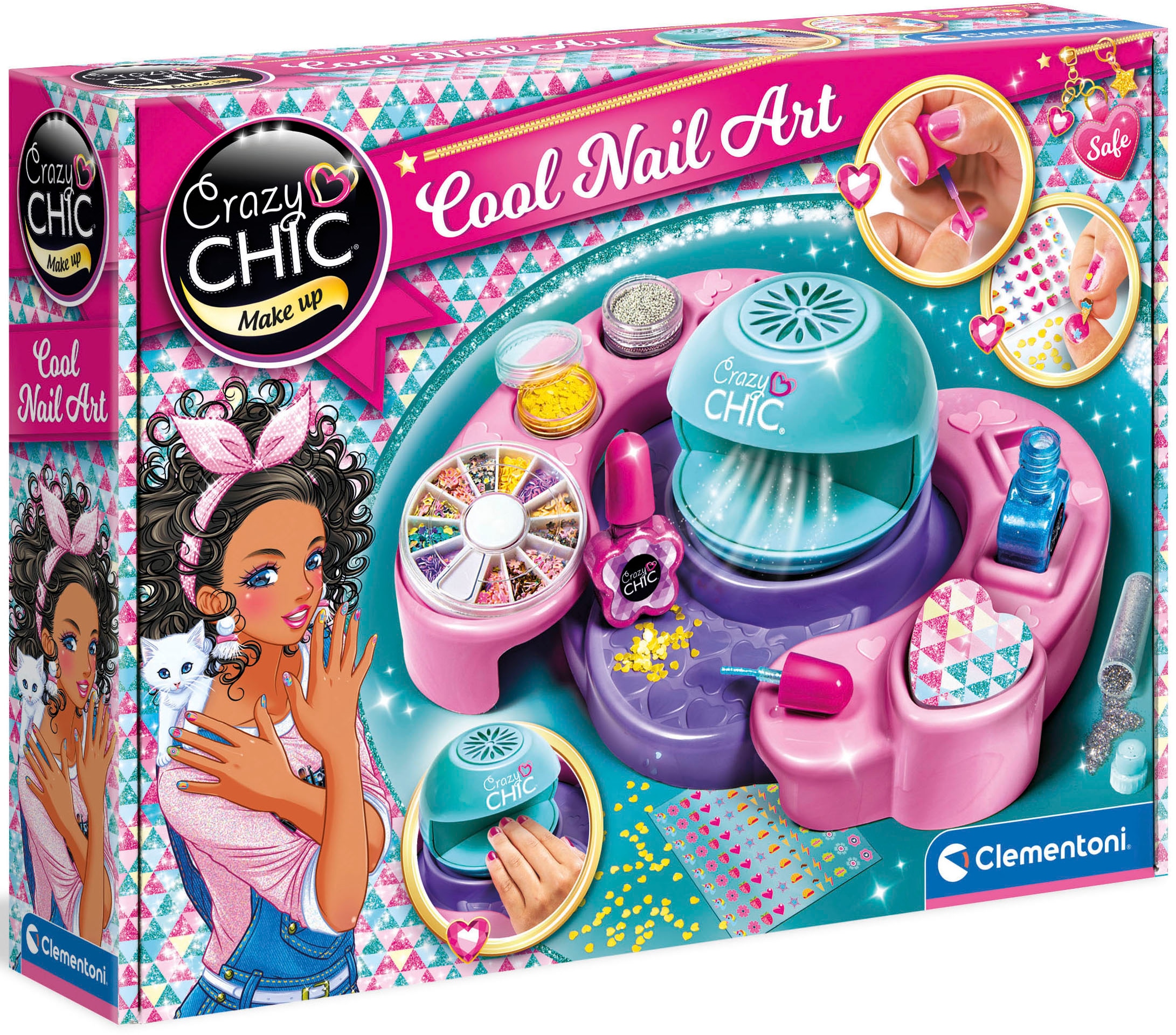 Clementoni® Kreativset »Crazy Chic, Cool Nail Art«