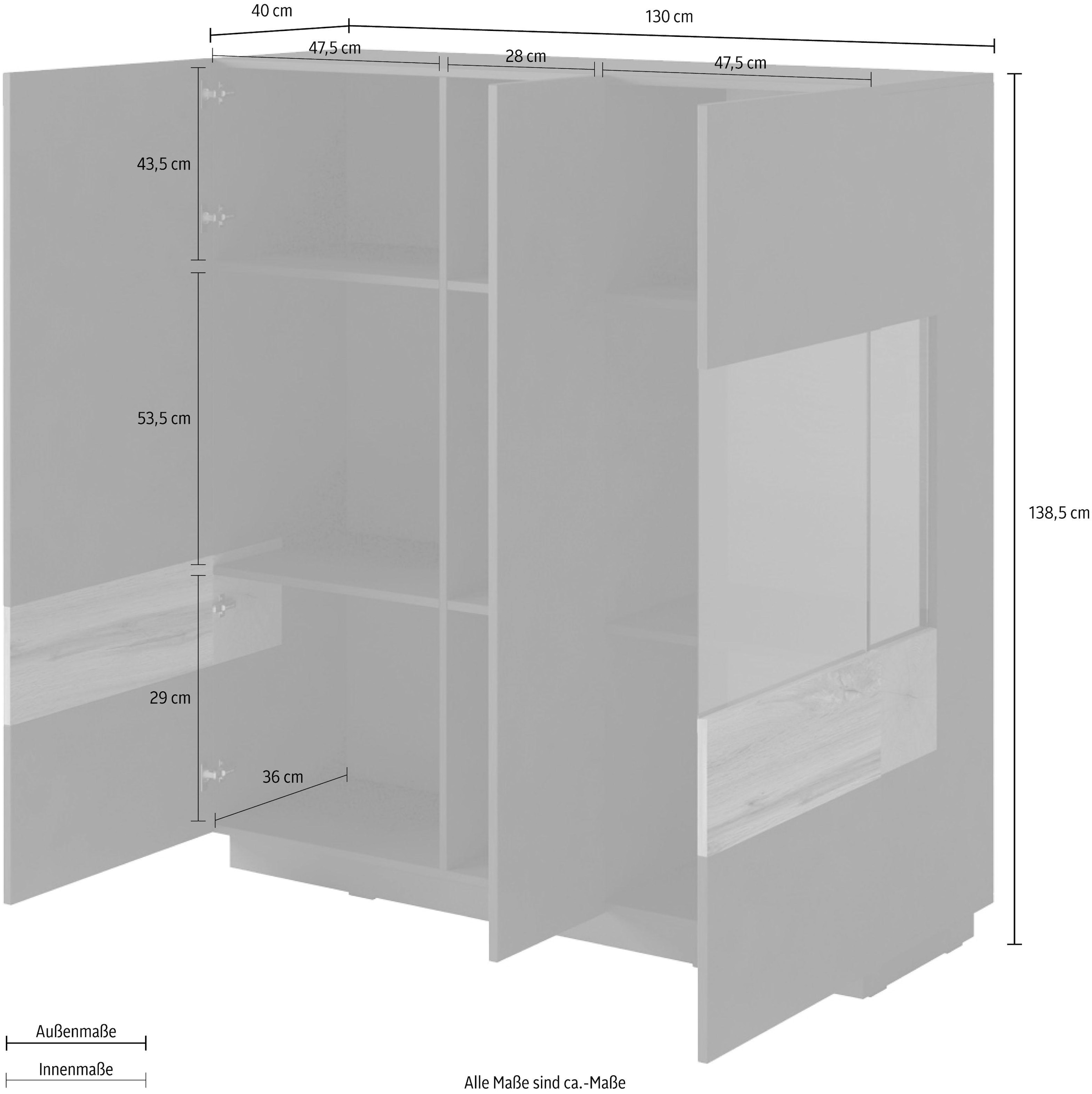 INOSIGN Sideboard »SILKE«, Breite 130 cm