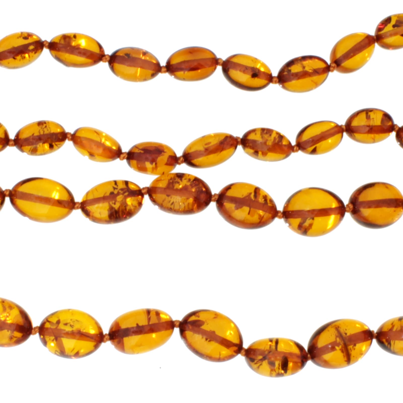 OSTSEE-SCHMUCK Kette ohne Anhänger »- Olive XXL-100 cm- - Bernstein -,«