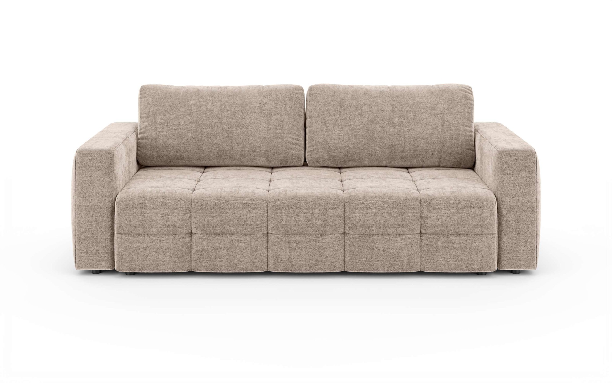 OTTO home 3-Sitzer »JONNO Schlafsofa mit Bettkasten, komfortables Sitzgefühl, Breite 242cm« Liegefläche 150x193cm, inklusive Rückenkissen, moderne Steppung