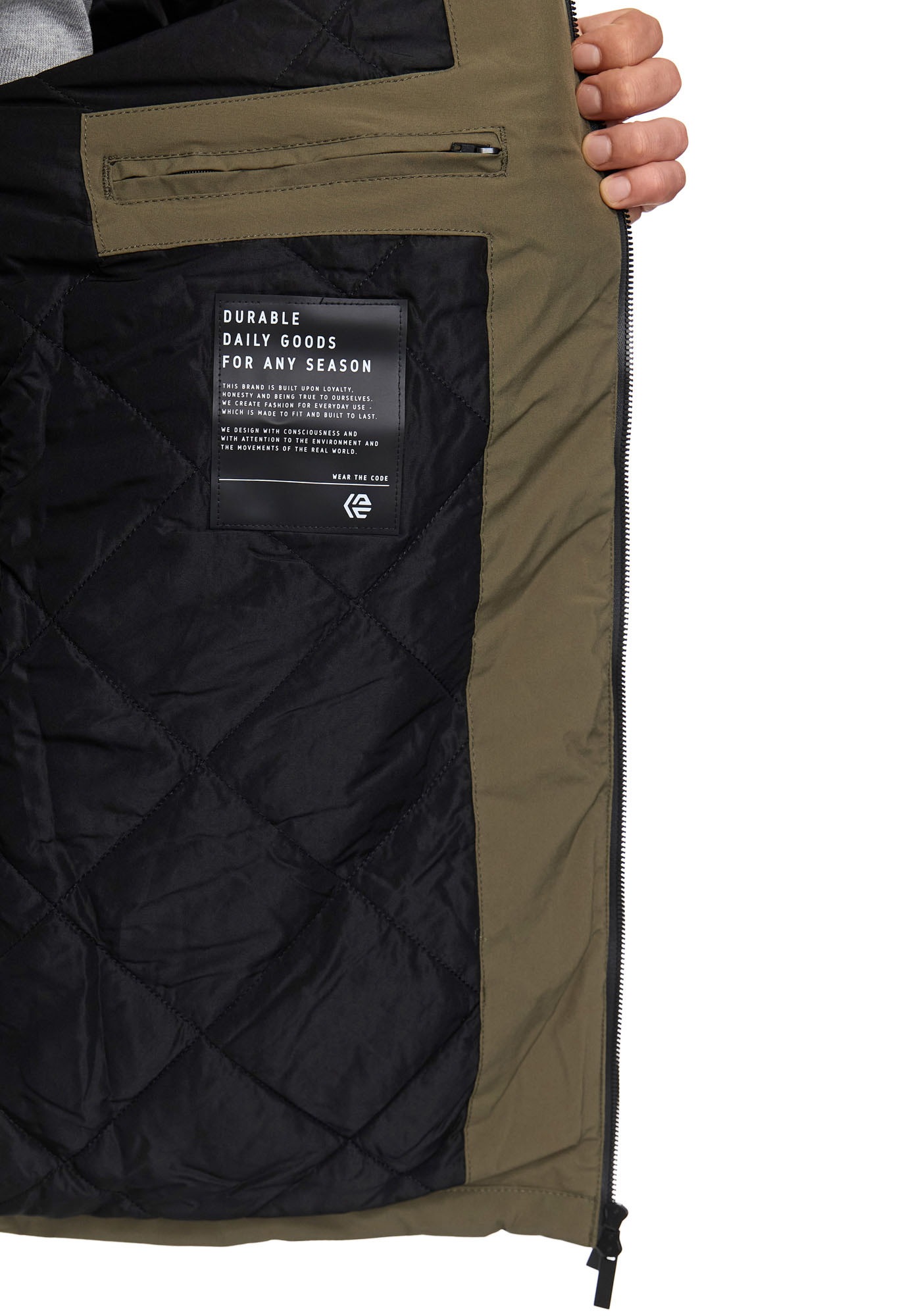 Indicode Langjacke »INChanto«, mit Kapuze