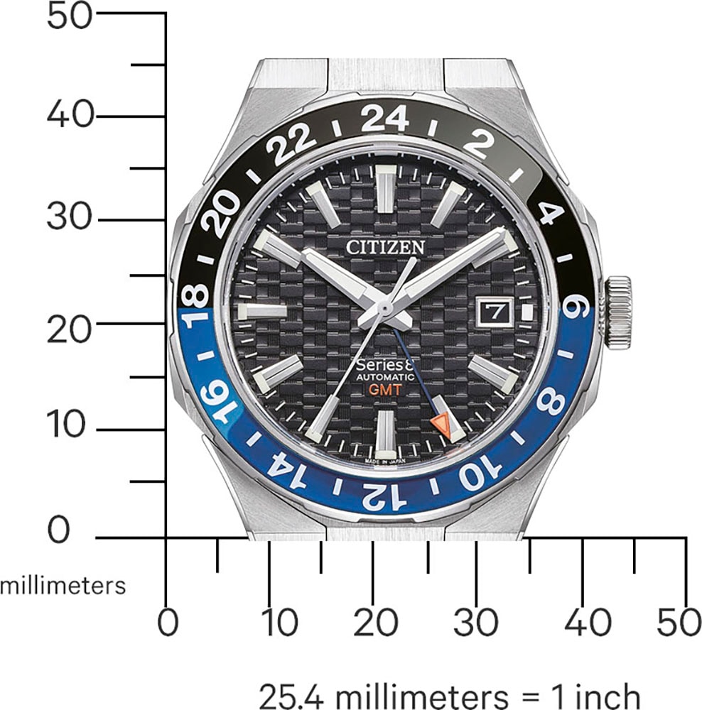 Citizen Automatikuhr »Series 8 GMT«, Armbanduhr,Herrenuhr,Saphirglas,bis 10bar wasserdicht,Edelstahlarmband