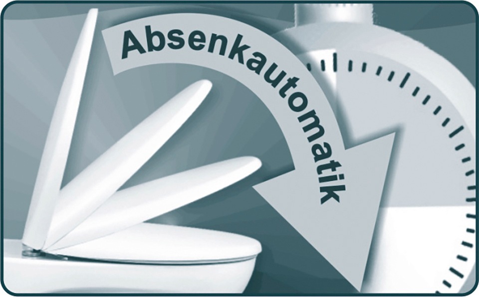 CORNAT WC-Sitz »Ansprechendes Design - Pflegeleichter Thermoplast - Quick up« Clean Funktion - Absenkautomatik -  Montage von oben / Toilettensitz