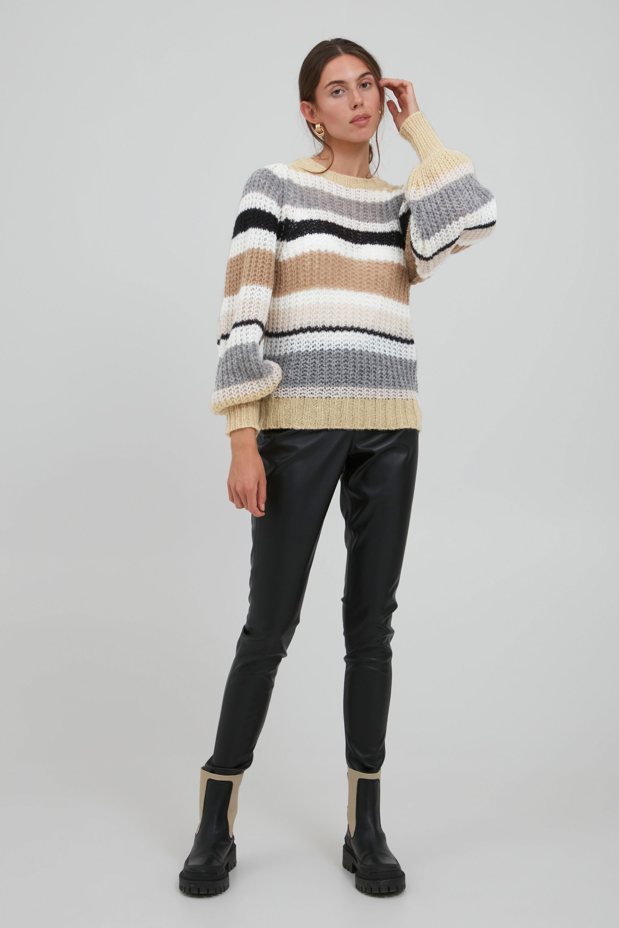 Ichi Strickfleece-Pullover »Strickpullover IHMaisa«