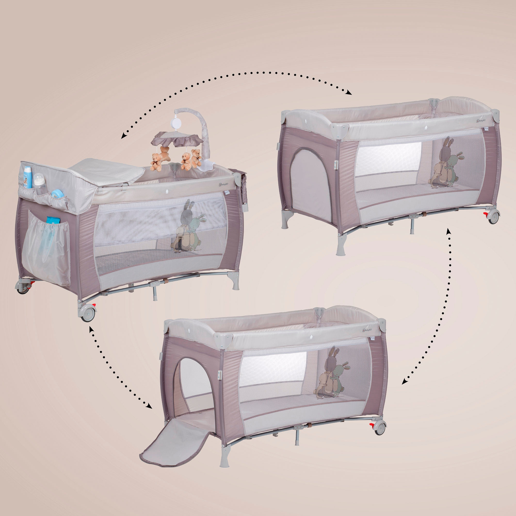 BabyGo »Sleeper Deluxe, beige« mit Musik-Mobile