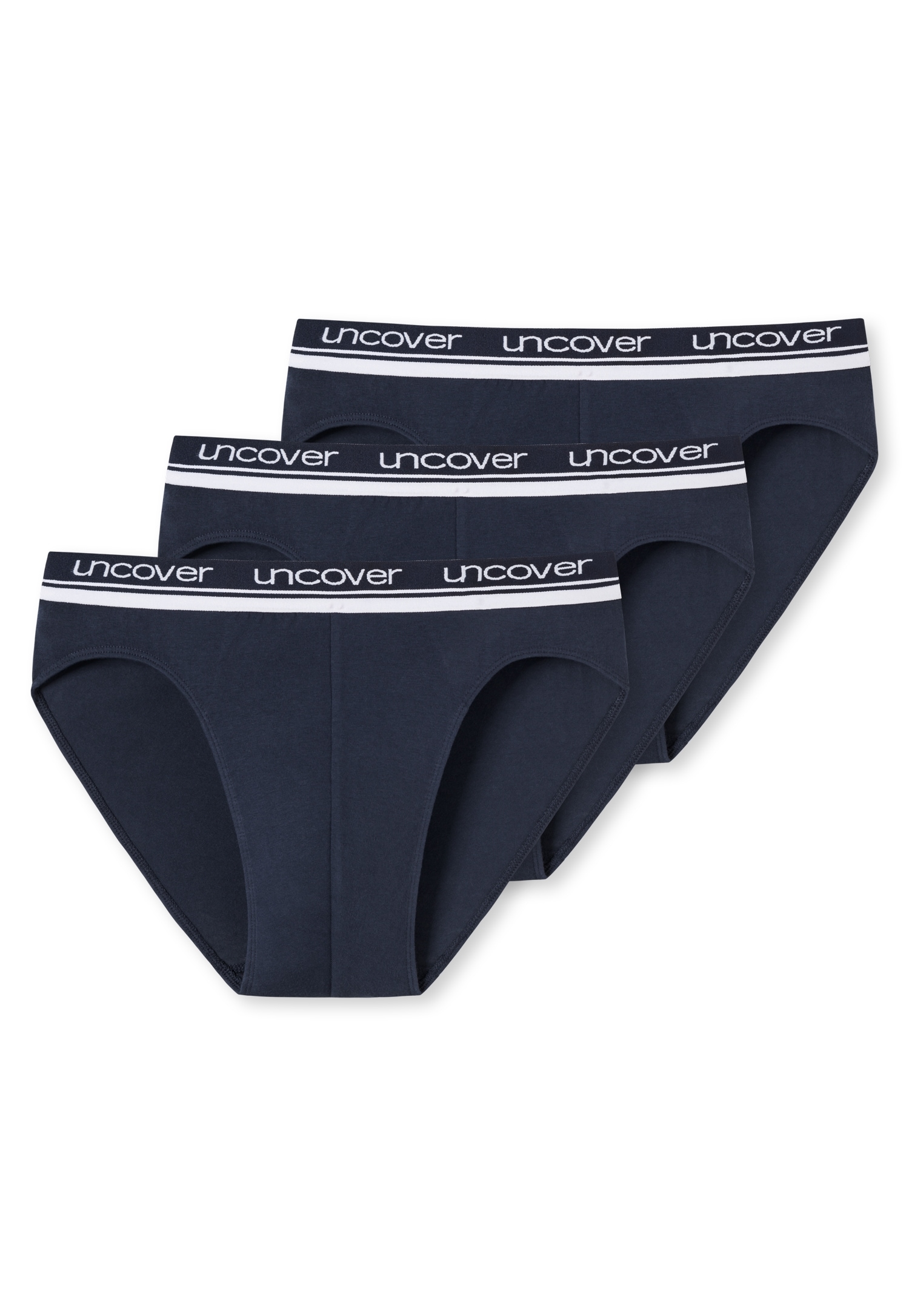 Uncover By Schiesser Herren Rioslip »Uncover Cotton« 3er Pack, elastisch, sportlicher-Look, ohne Eingriff, Logo-Bund, Größe XL