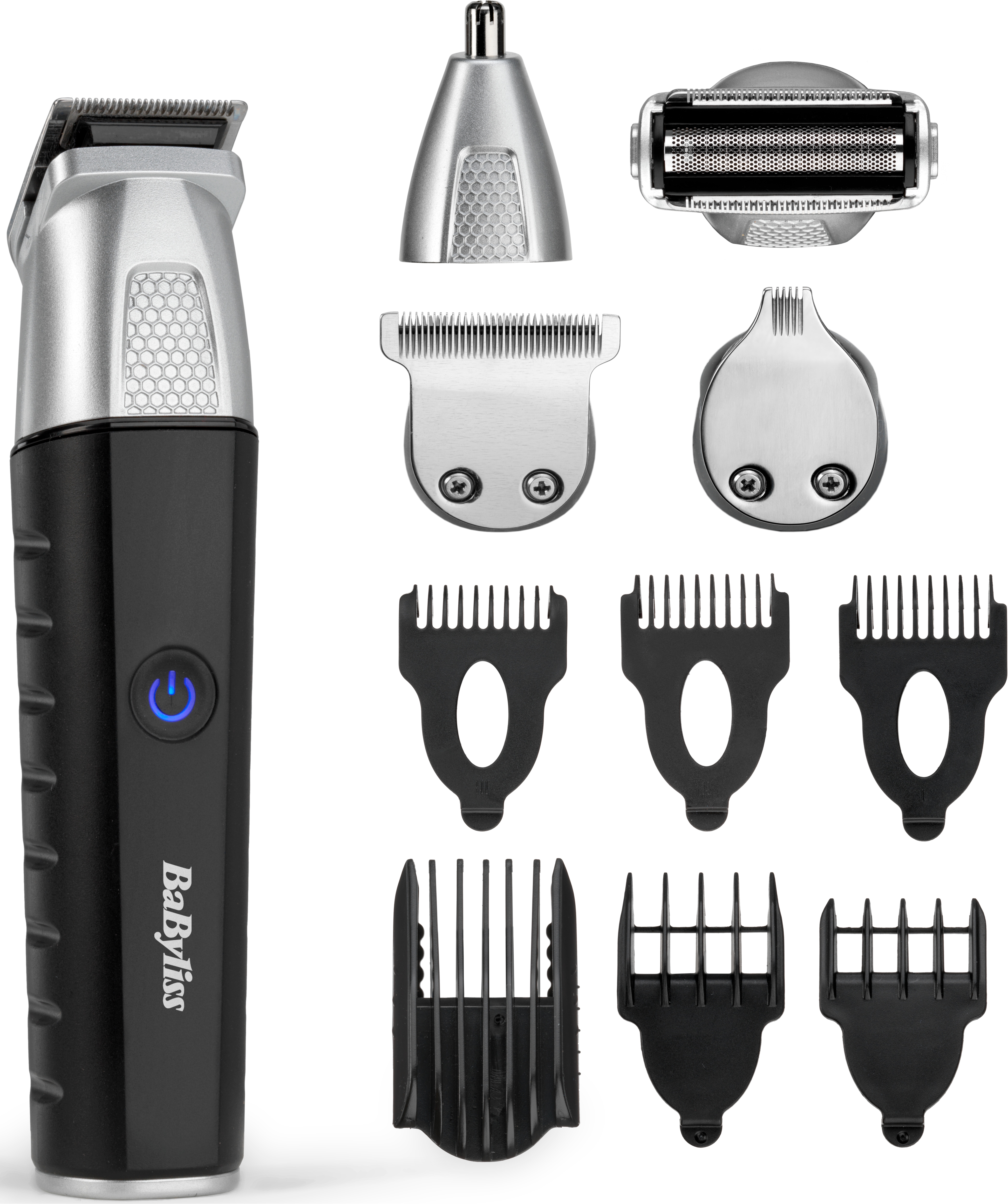 Babyliss Multifunktionstrimmer »Lithium Power 11-in-1 Multitrimmer MT812E« 5 Aufsätze Leistungsstarker Motor, 11-in-1 Funktion, präzise Klingen,...