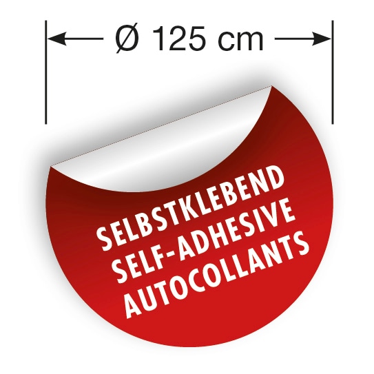 Komar Fototapete »Vlies selbstklebend - Round Stories - Größe 125 x 125 cm«, bedruckt, Wohnzimmer, Schlafzimmer