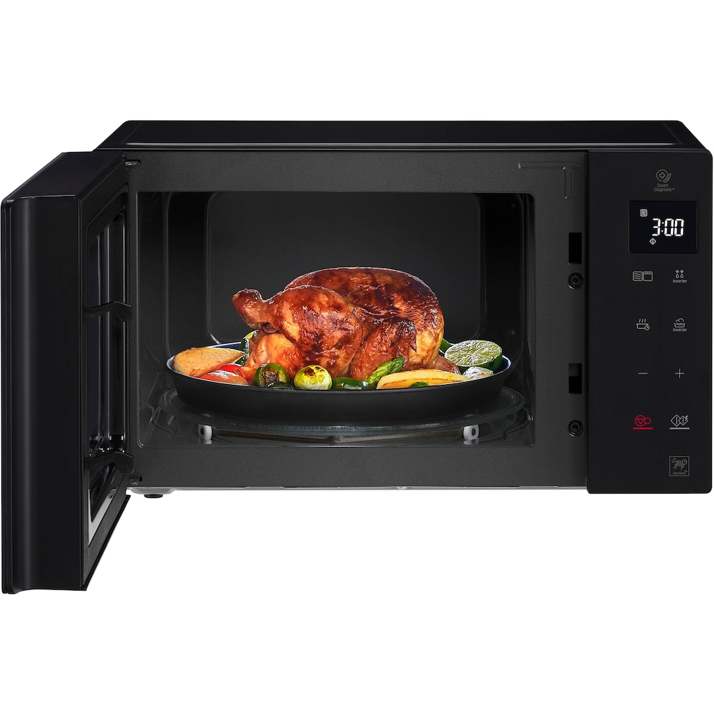 LG Mikrowelle »MH 6535 GIS«, Grill, 1000 W, Smart Inverter Technologie, echte Glasfront