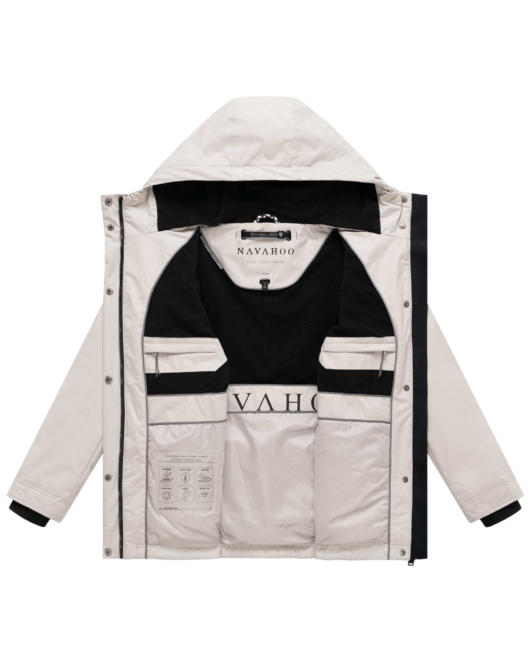 Navahoo Winterjacke »Winterjacke Nibellaa 14« mit Kapuze Warme Damen Jacke mit Taillenzugkordel