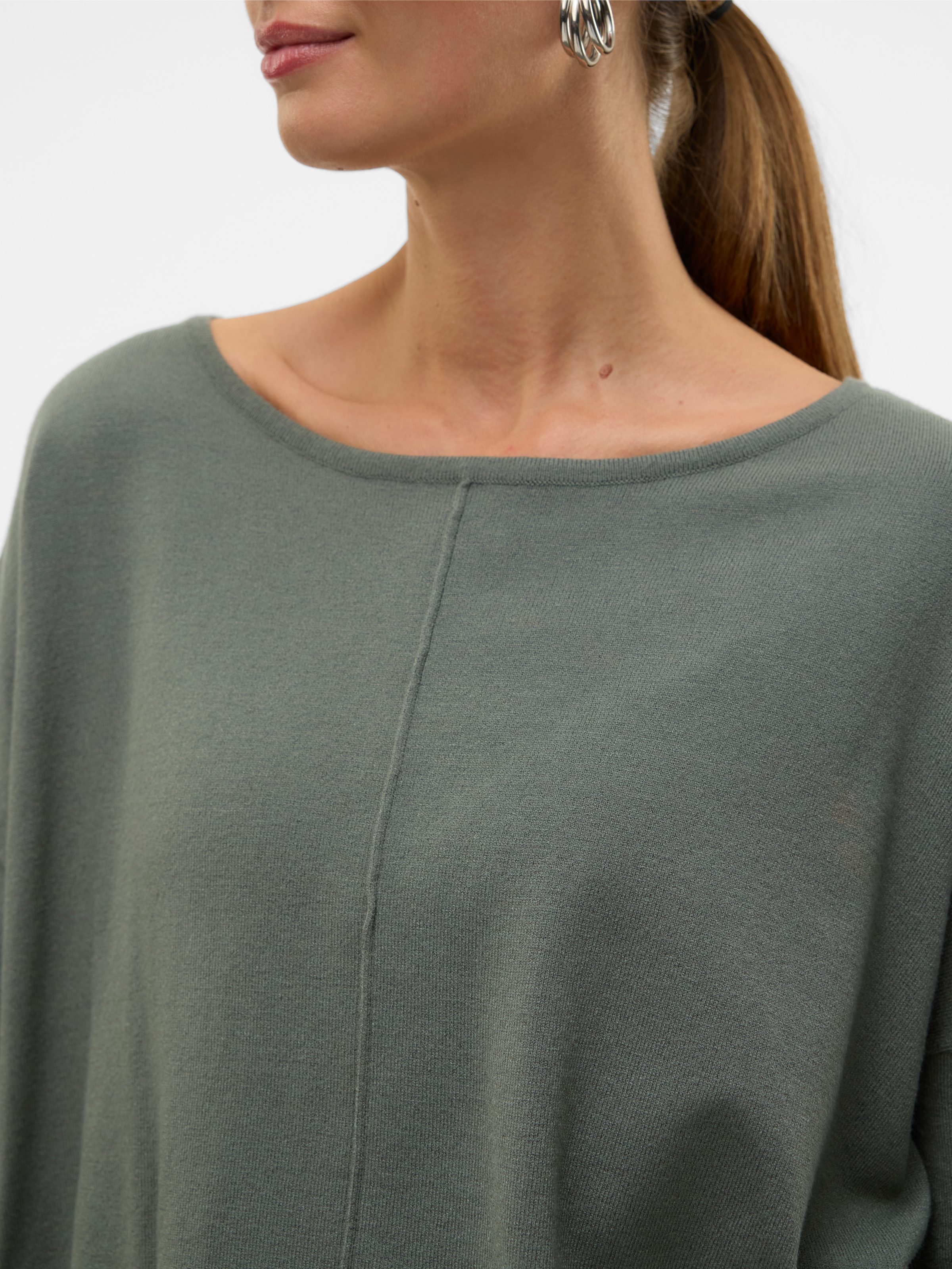 Vero Moda Rundhalspullover »VMBREEZE AURA LS ZIPPER BLOUSE NOOS«