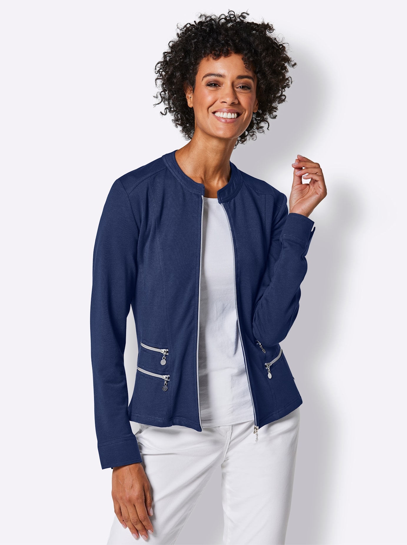 CREATION L PREMIUM Shirtjacke »Modal-Baumwoll-Shirtjacke«, (1 tlg.)