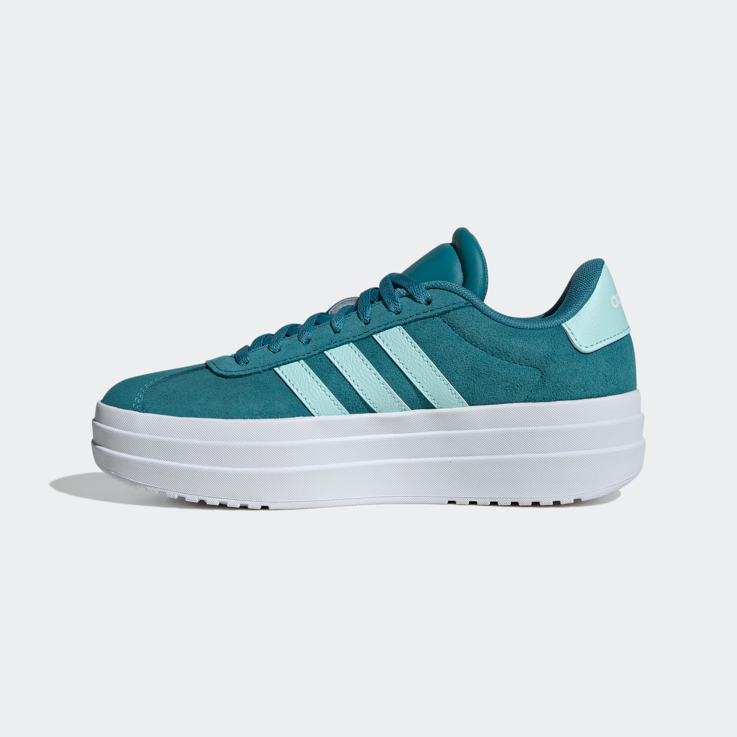 adidas Sportswear Plateausneaker »VL COURT BOLD LIFESTYLE KIDS«, Design auf den Spuren des adidas Gazelle Bold