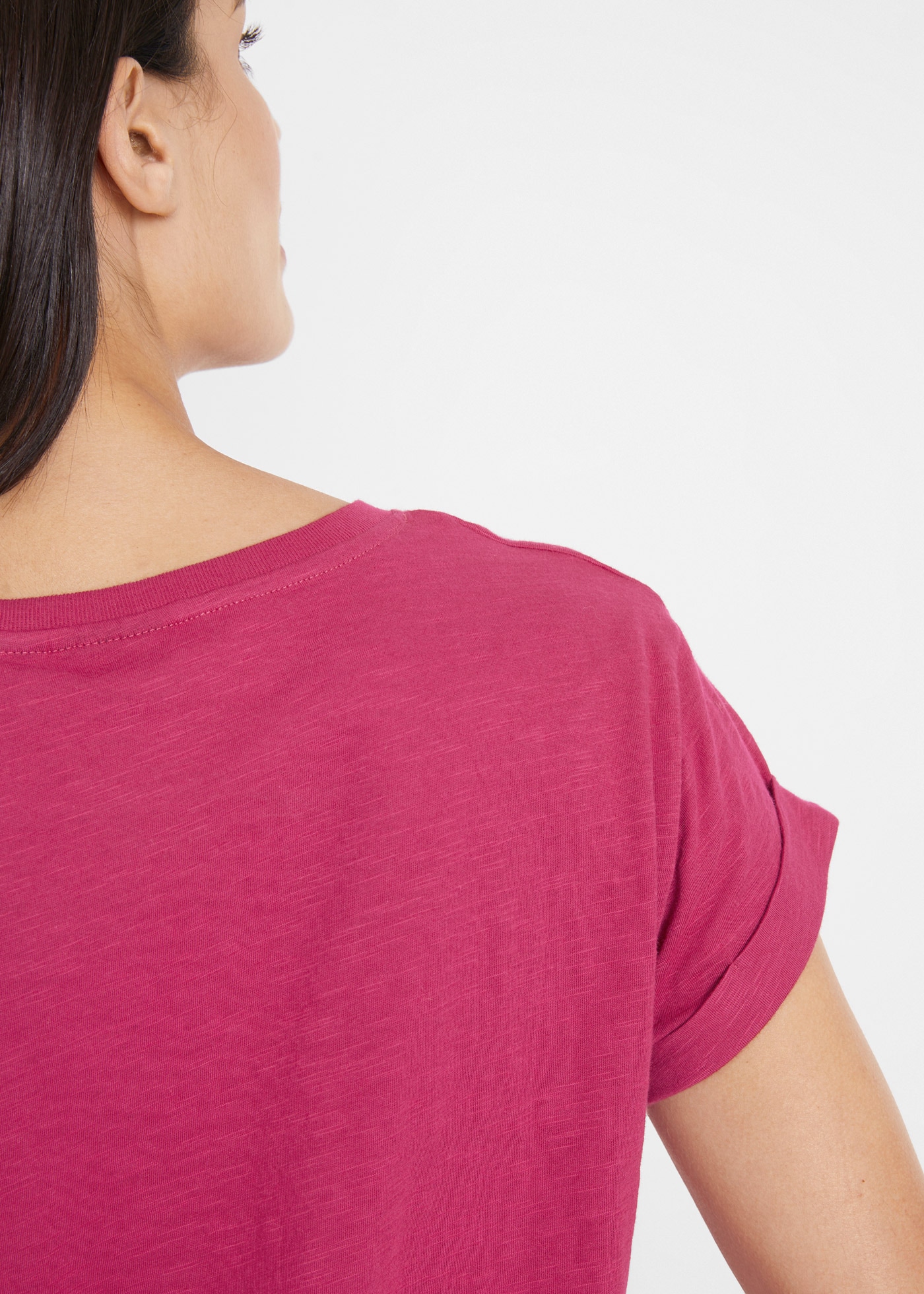 bonprix T-Shirt »Boxy-Shirt« 1 lockere, figurumspielende Passform, Kurzarm, Rundhalsausschnitt