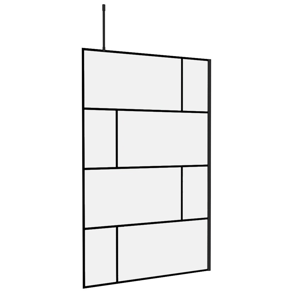 Marwell Walk-in-Dusche »Bricks«, 120 x 195 cm, inkl. Haltestange für Deckenmontage