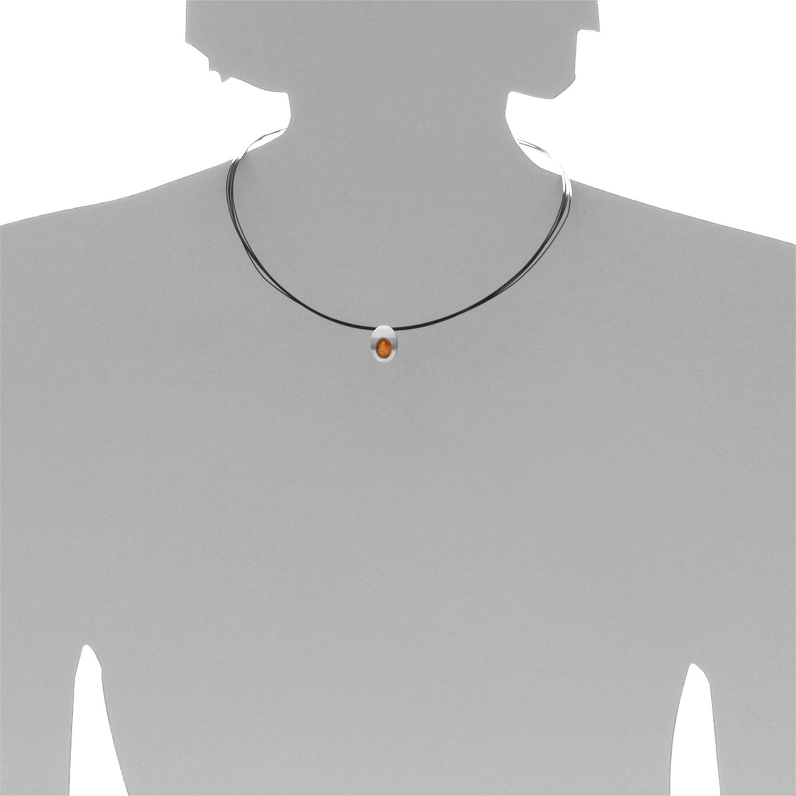 OSTSEE-SCHMUCK Kette mit Anhänger »- Gleiter-Rabea 16 x 11 mm - Silber 925/000 - Bernstein«