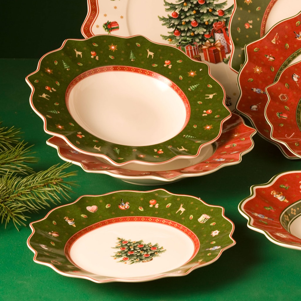Villeroy & Boch Frühstücksteller »Frühstücksteller Toy's Deligth ø 24,5 cm 6er Set grün«