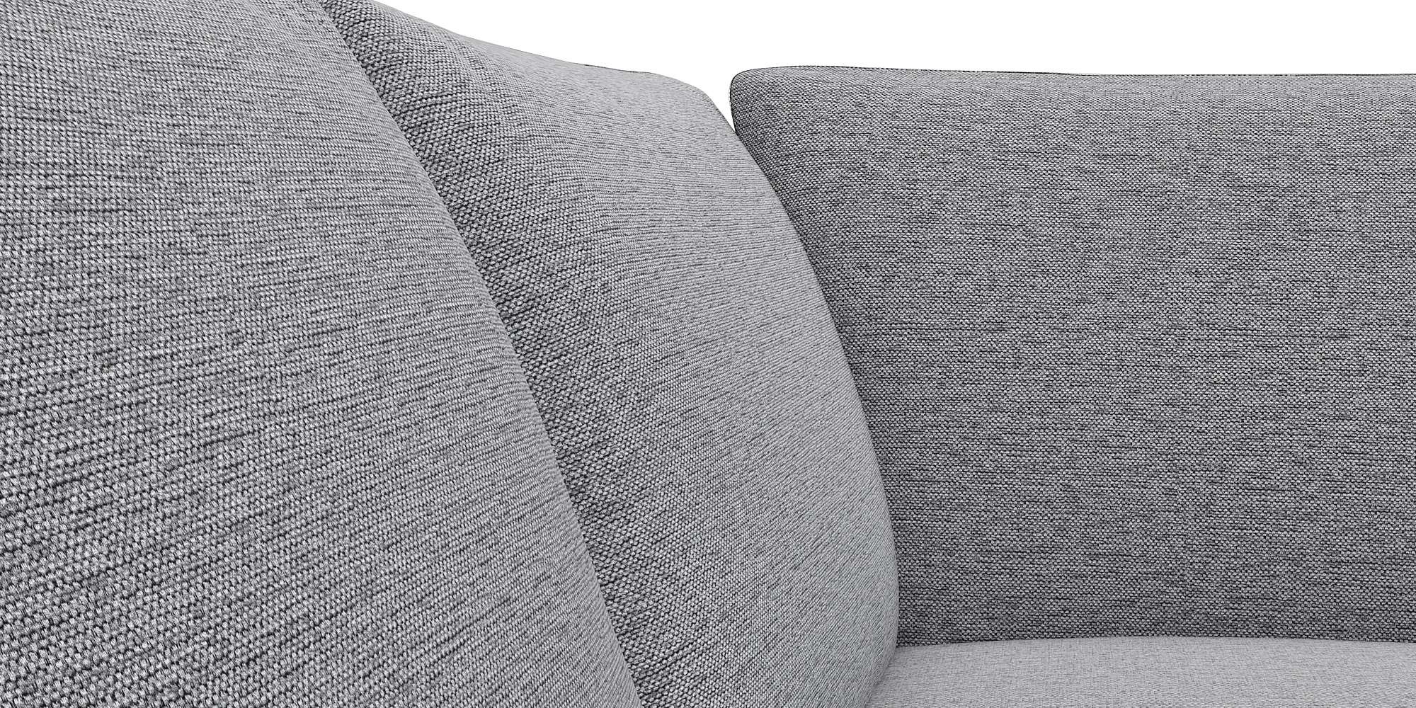 FLEXLUX Ecksofa »Fiore, L-Form«, breite Armlehnen, Füße Alu/Eiche, B/T 241/225 cm, Kaltschaum im Sitz