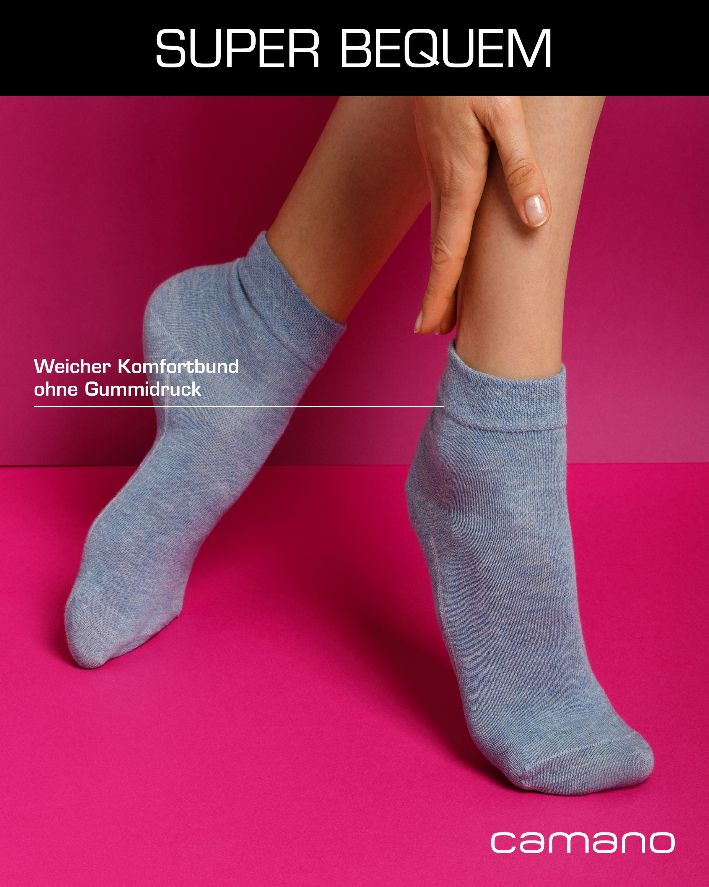 Camano Kurzsocken »ca-soft«, (7er Pack), mit hohem Baumwollanteil