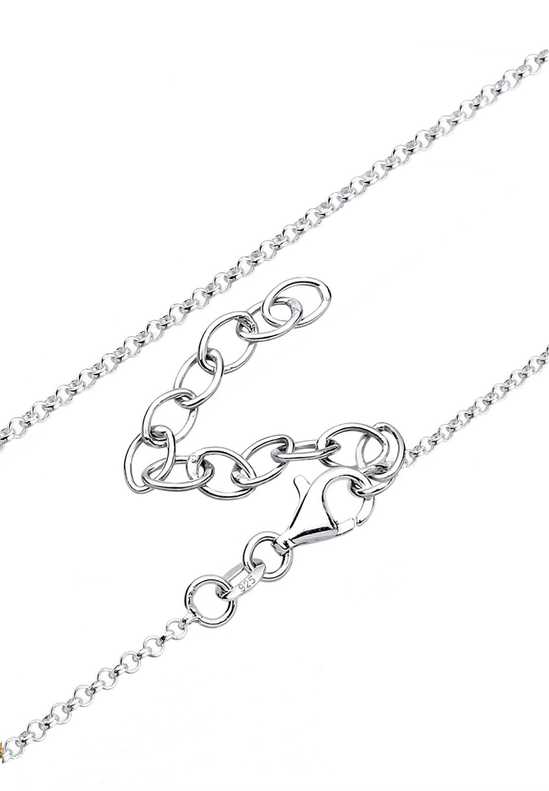 Elli Lange Kette »Halskette Ornament Symbol Anhänger Rund 925 Silber«