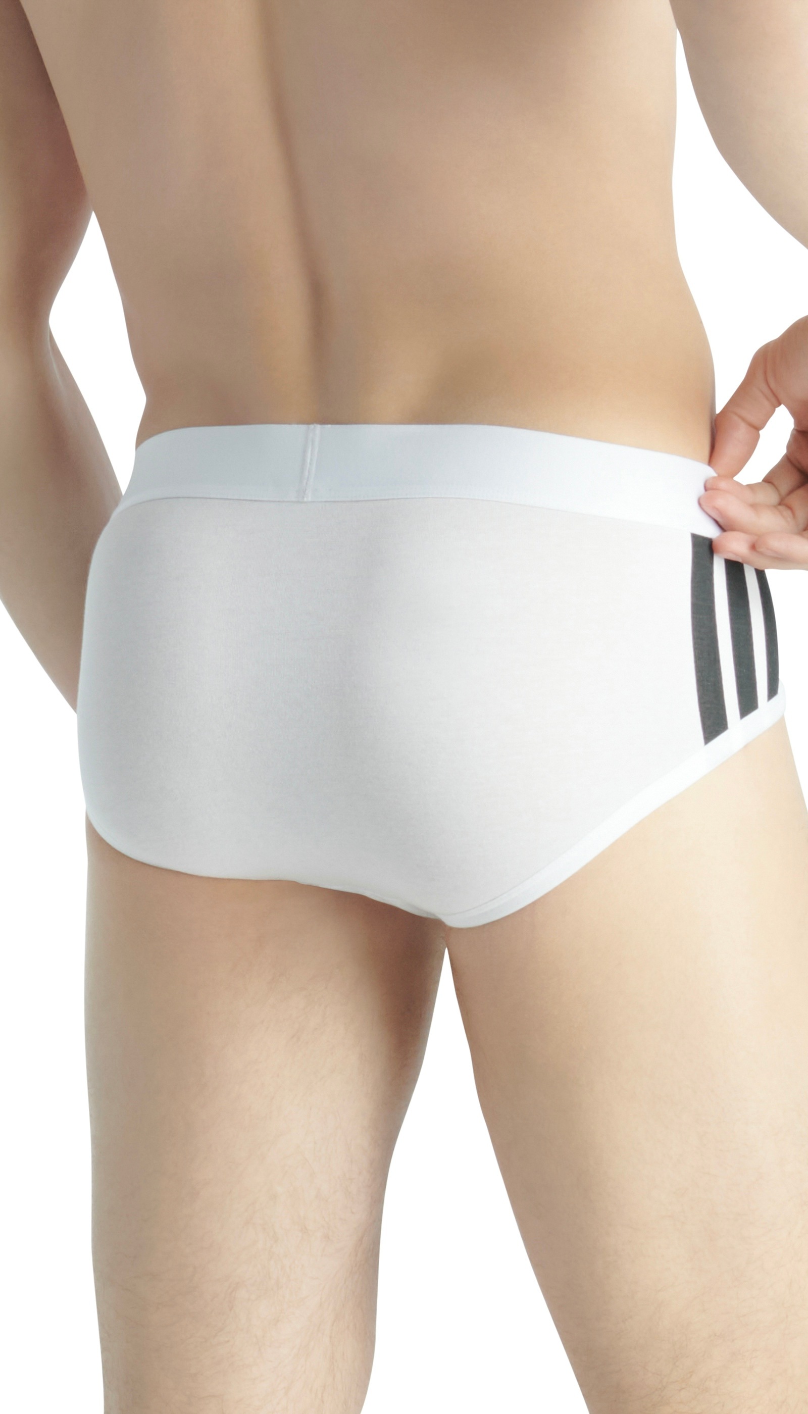 adidas Sportswear Slip »"Active Flex Cotton 3 Stripes"«, (2er Pack), Elastischer Logobund