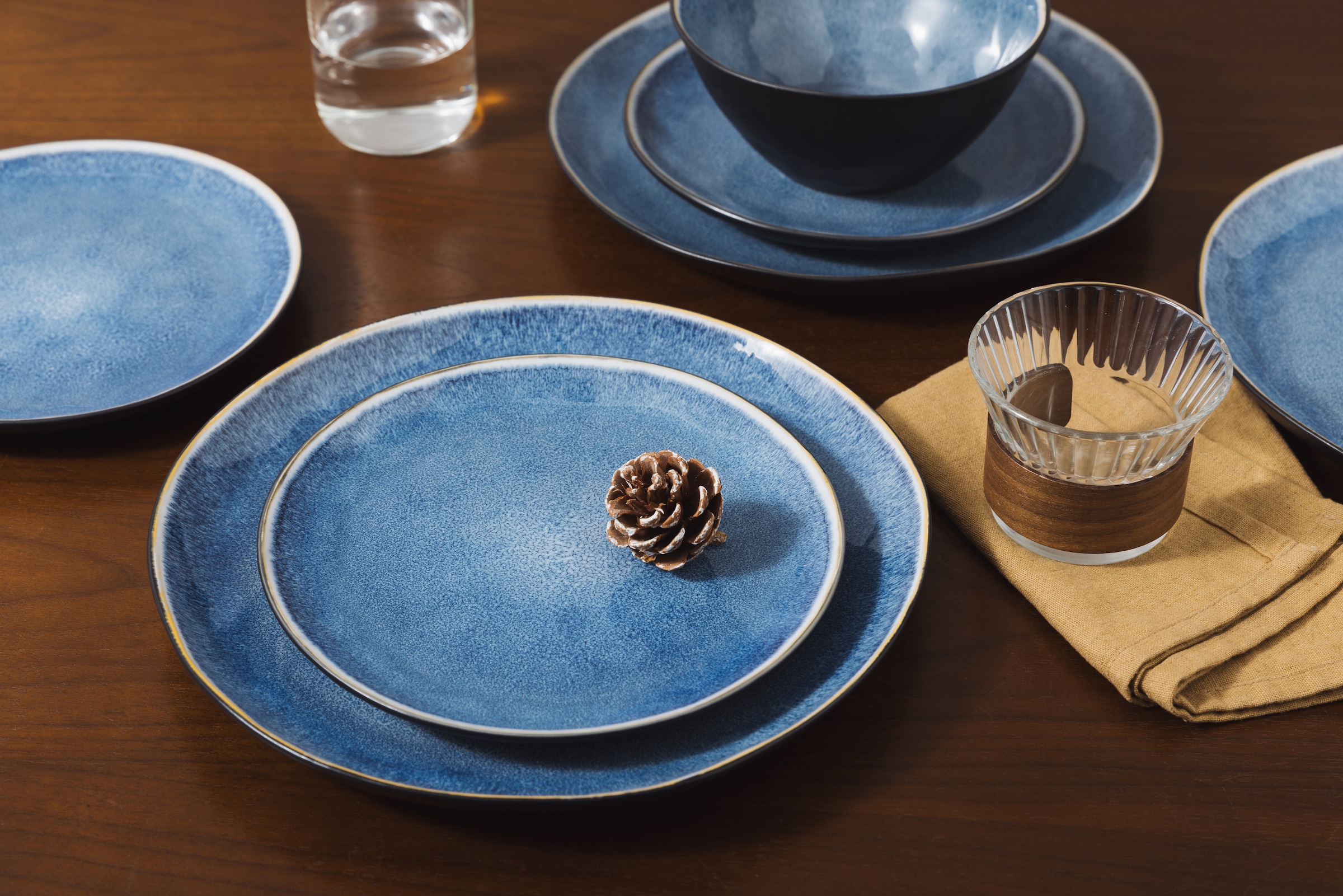 OTTO home Tafelservice »Teller Set, Service Allden« Teller Set, jedes Stück ein Unikat, 12 Teile, für 4 Personen