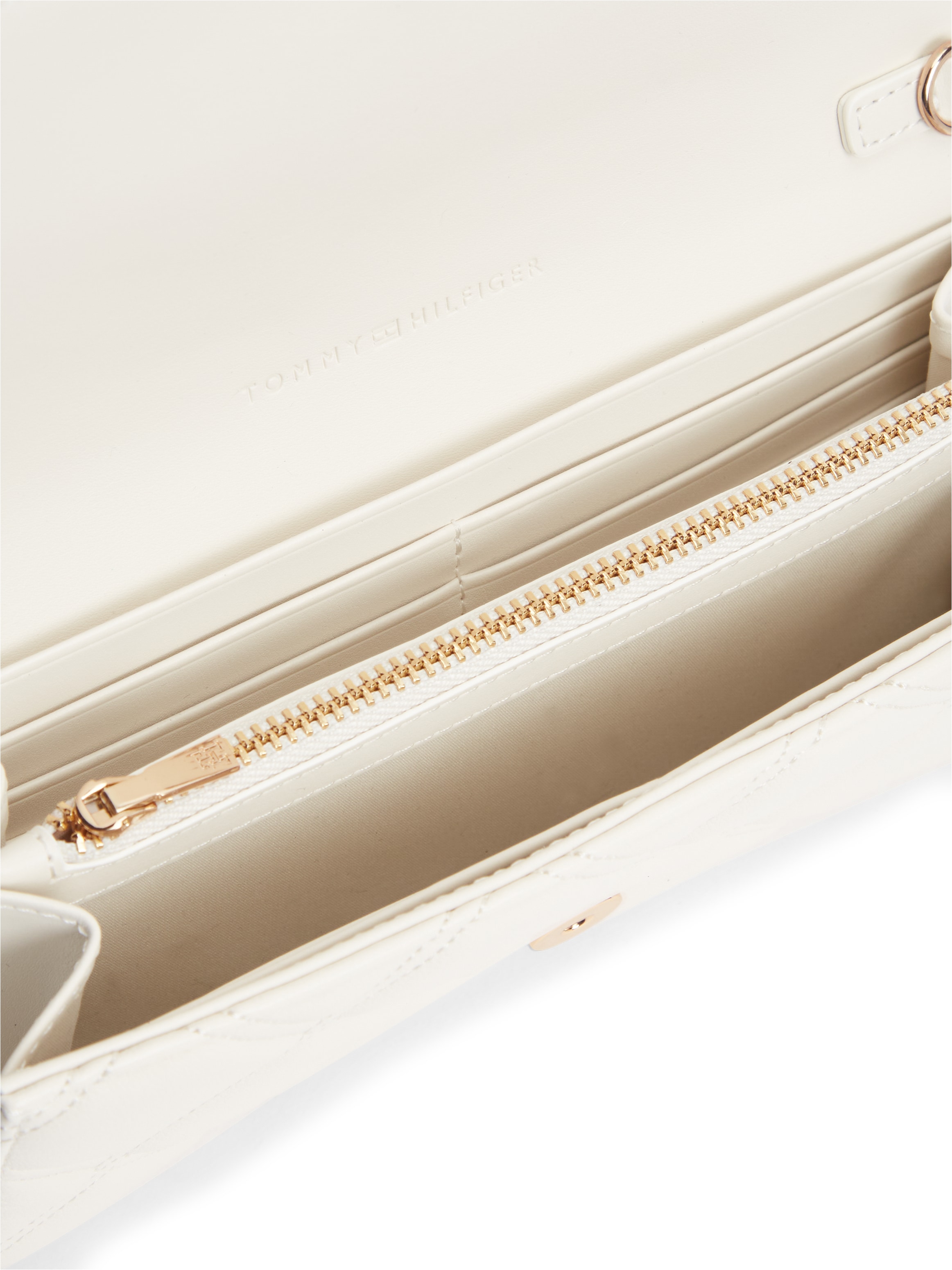 Tommy Hilfiger Geldbörse »TH FEMININE WALLET ON CHAIN« Damen Geldbeutel, Minibag mit Zierkette als Umhängeriemen