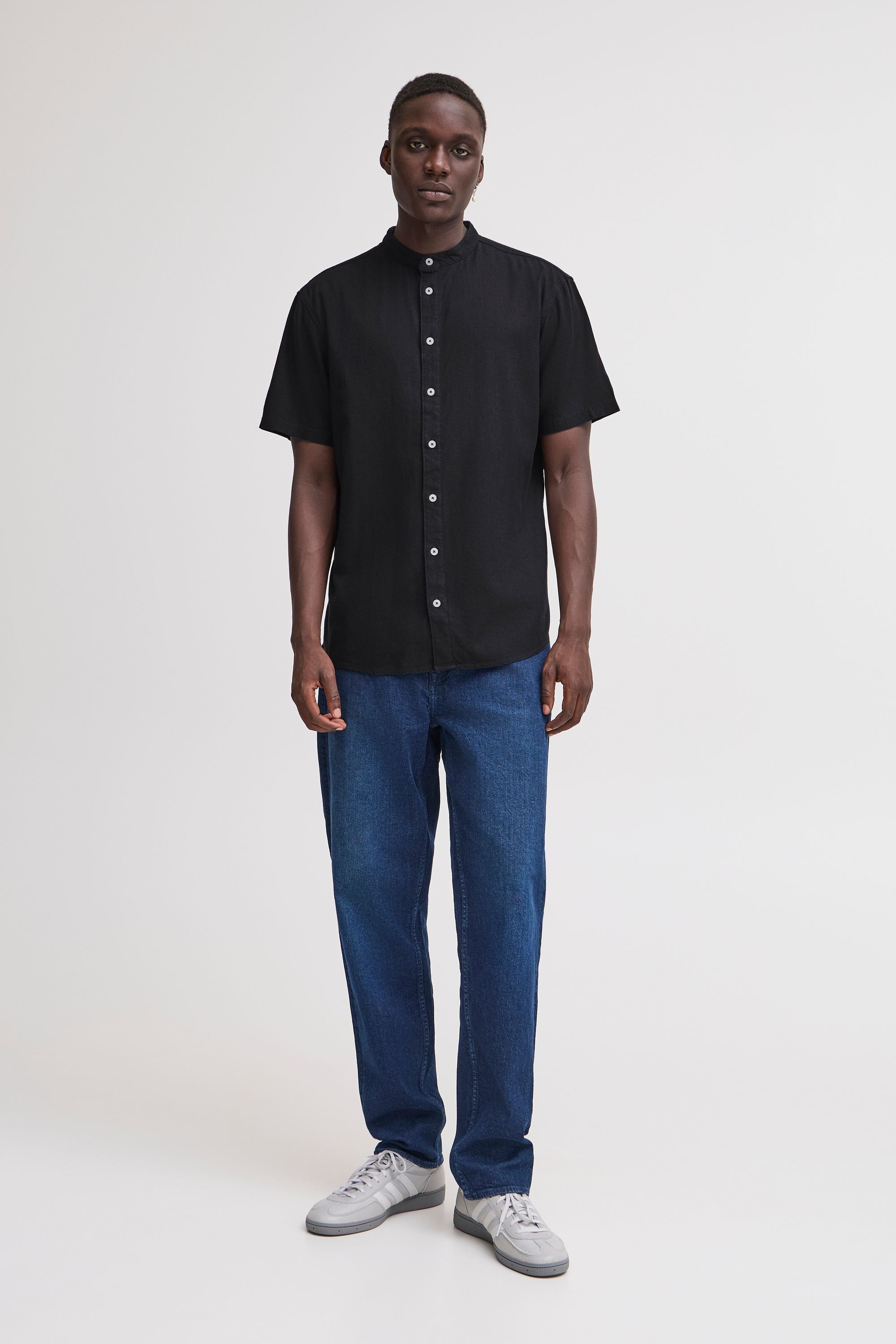 Blend Kurzarmshirt »Kurzarmhemd BHBOBBY Shirt mandarin ss«