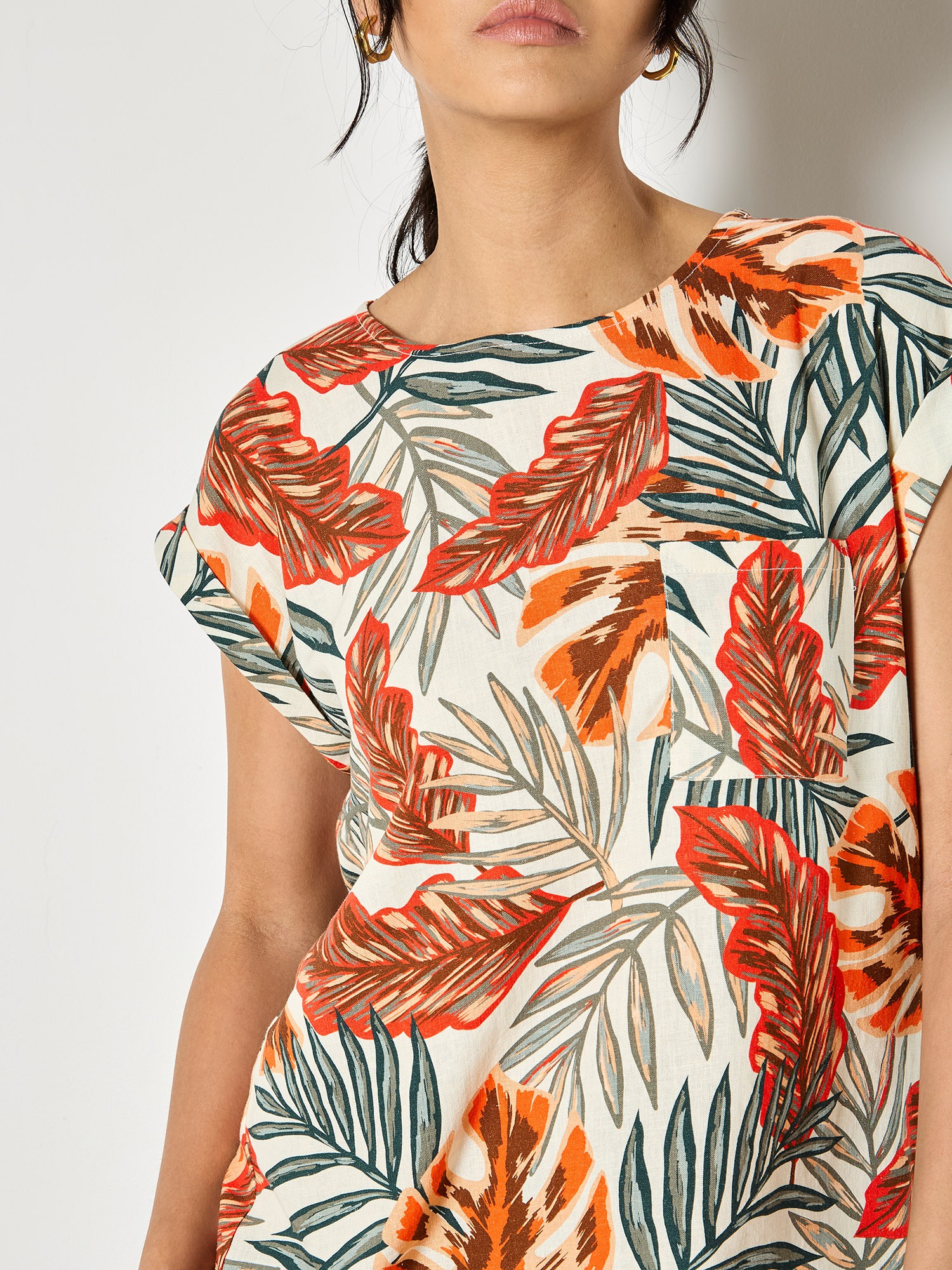 Apricot Stricktop »Top« Druck
