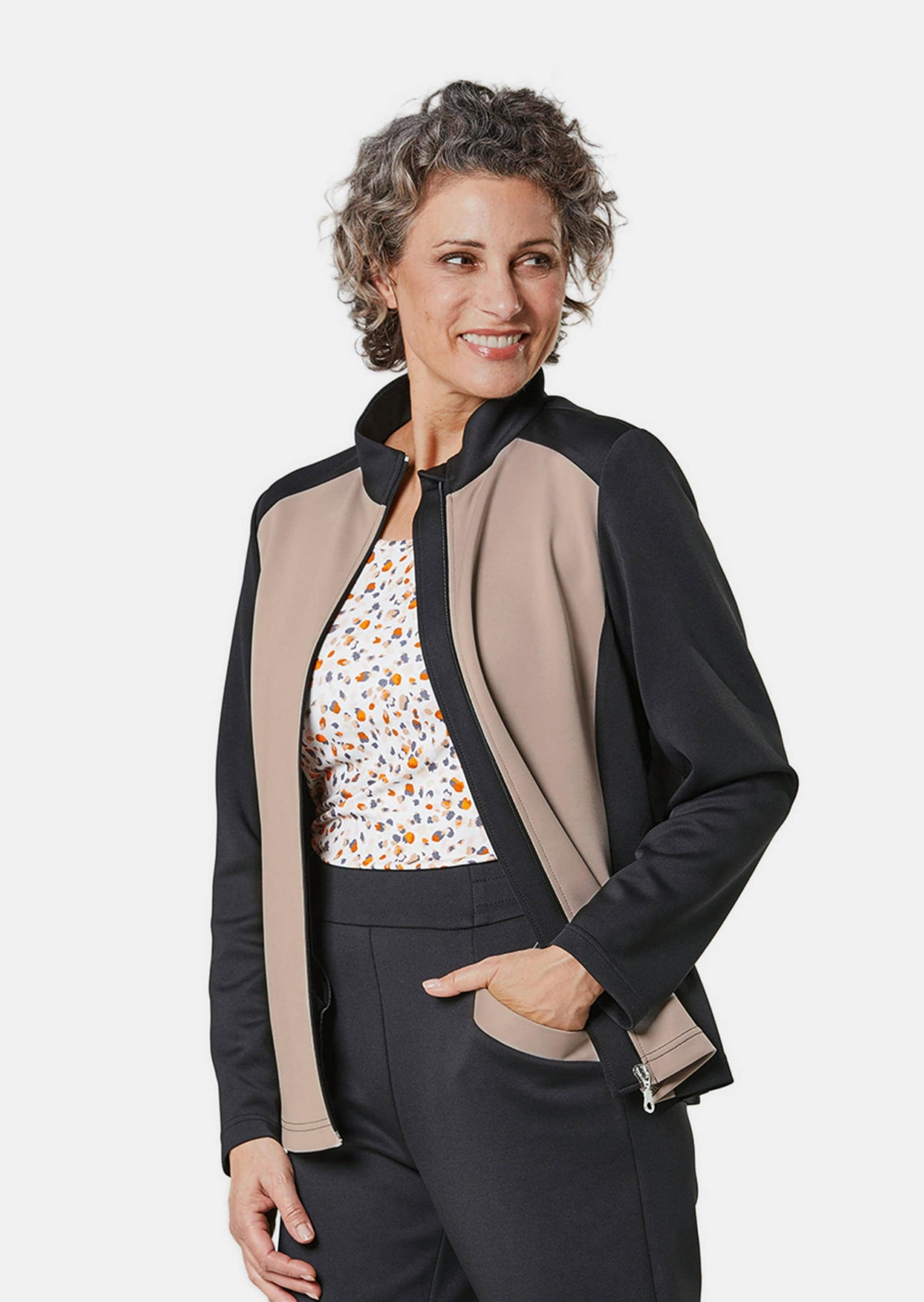 GOLDNER Sommerjacke »Leichte Freizeitjacke mit Stehkragen und Reißverschluss«