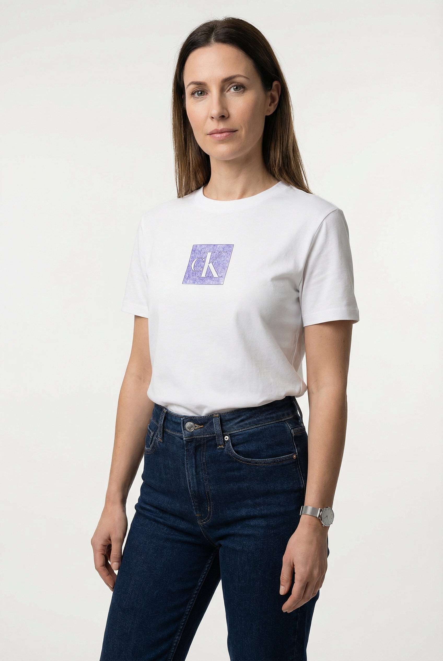 Calvin Klein Jeans T-Shirt »CLASSIC FIT MONOGRAM TEE« Regular fit mit Rundhalsausschnitt